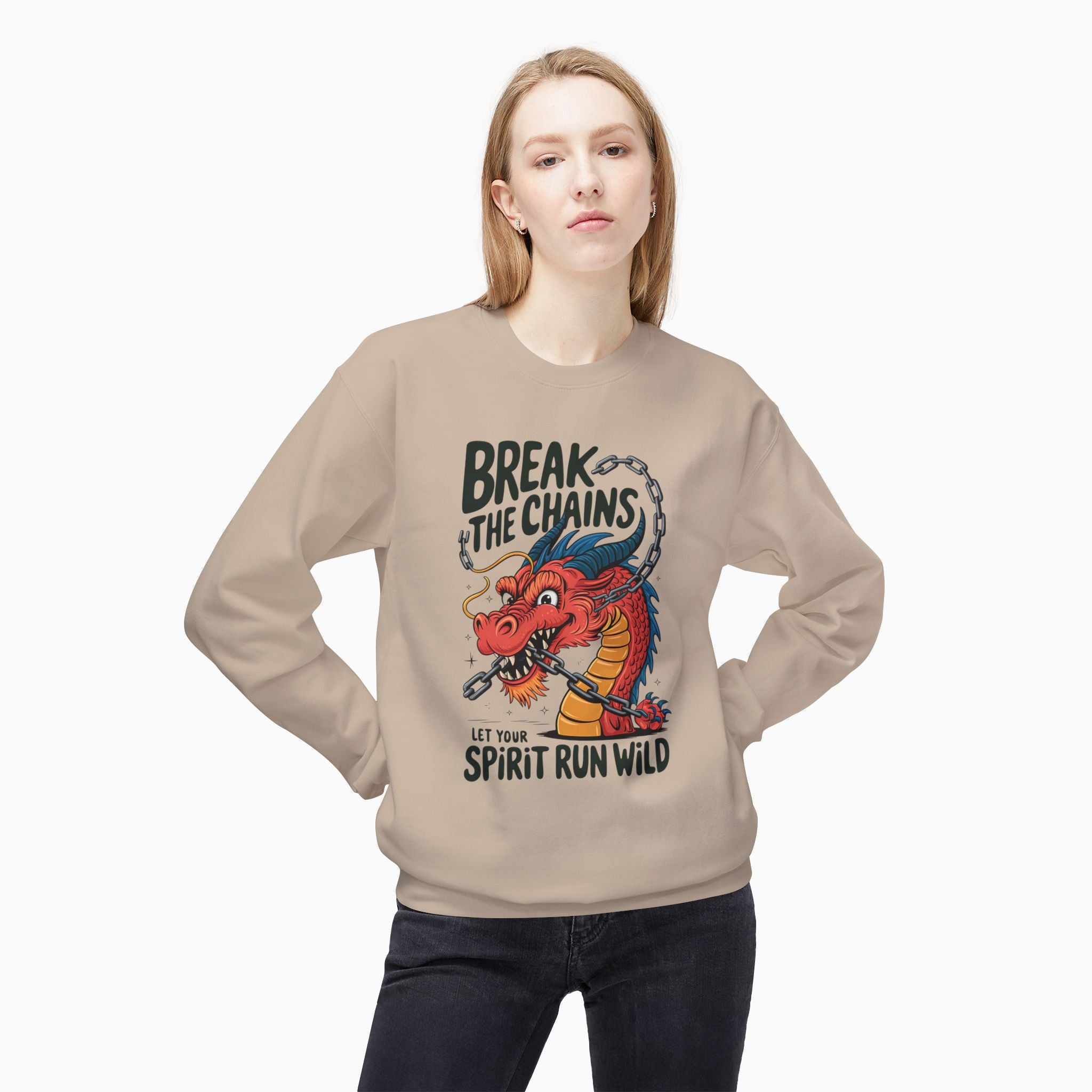 China Dragon Break the Chains Unisex Sweatshirt