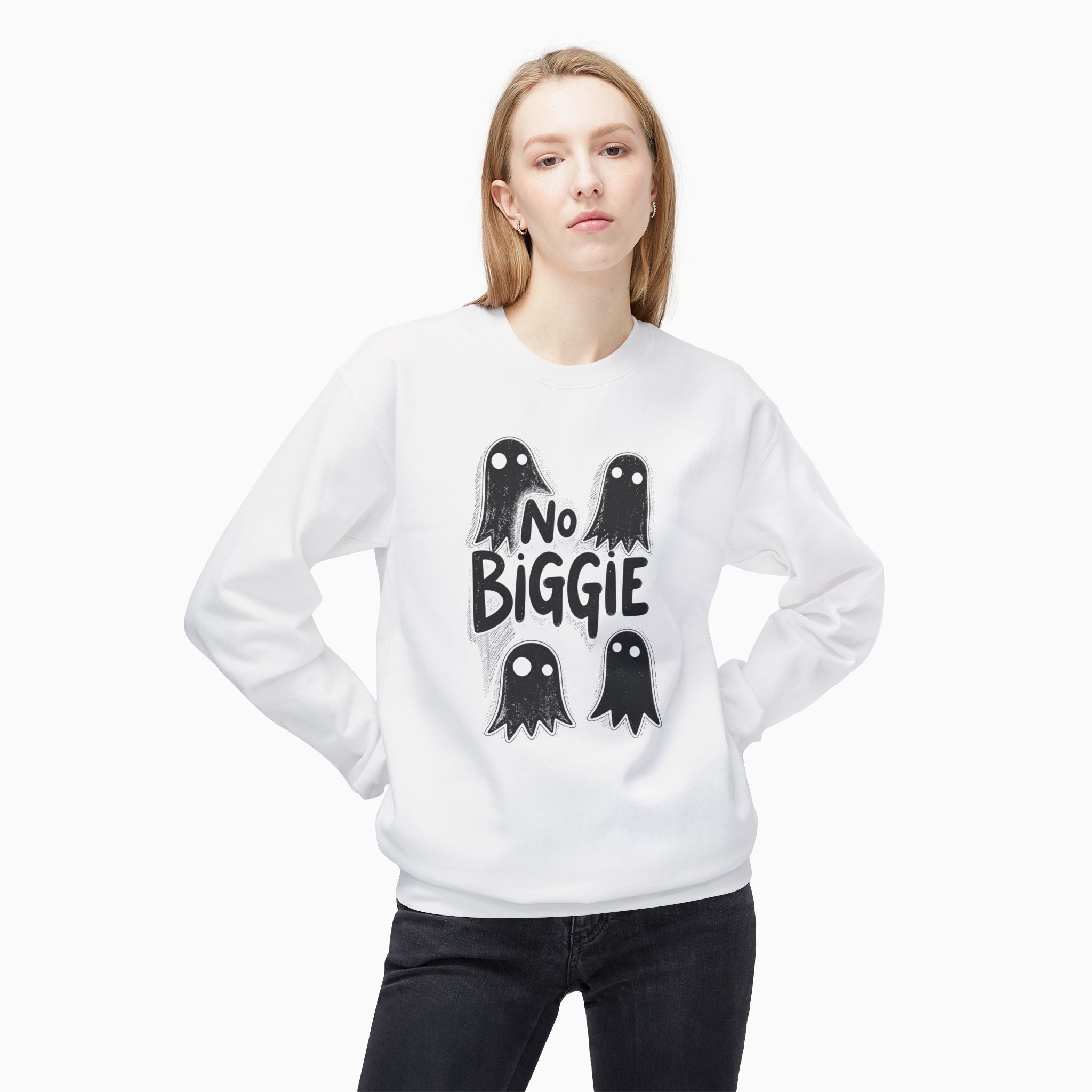 Boo Ghost & No Biggie Unisex Sweatshirt