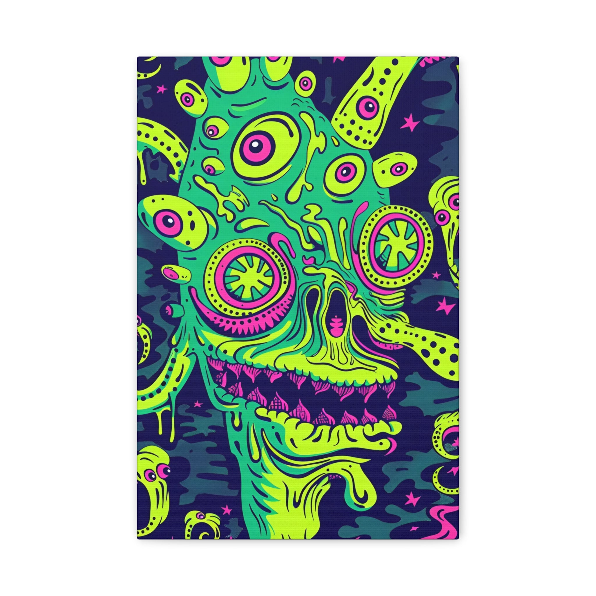 Alien & Zombie Canvas Print