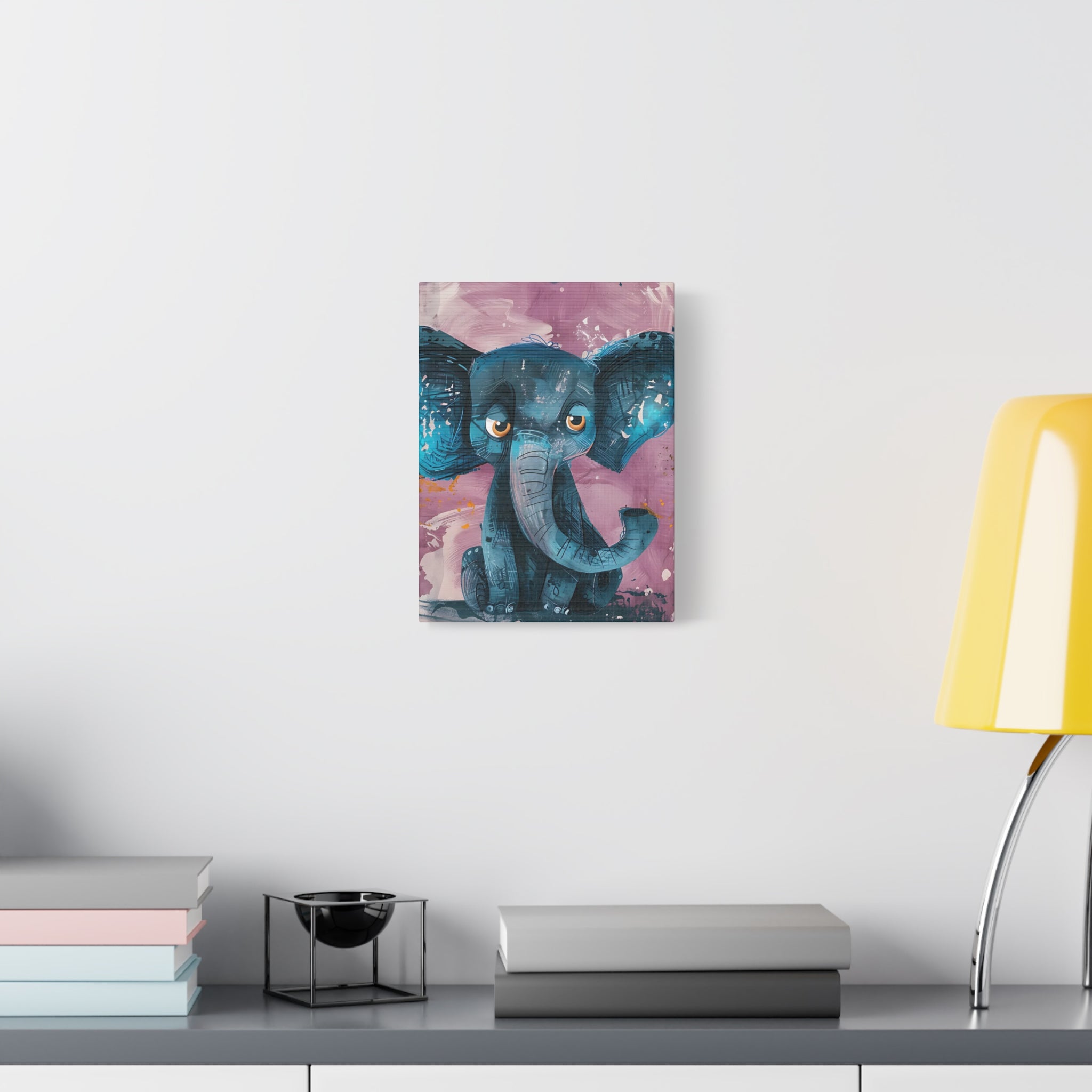 Blue Elephant Canvas Print