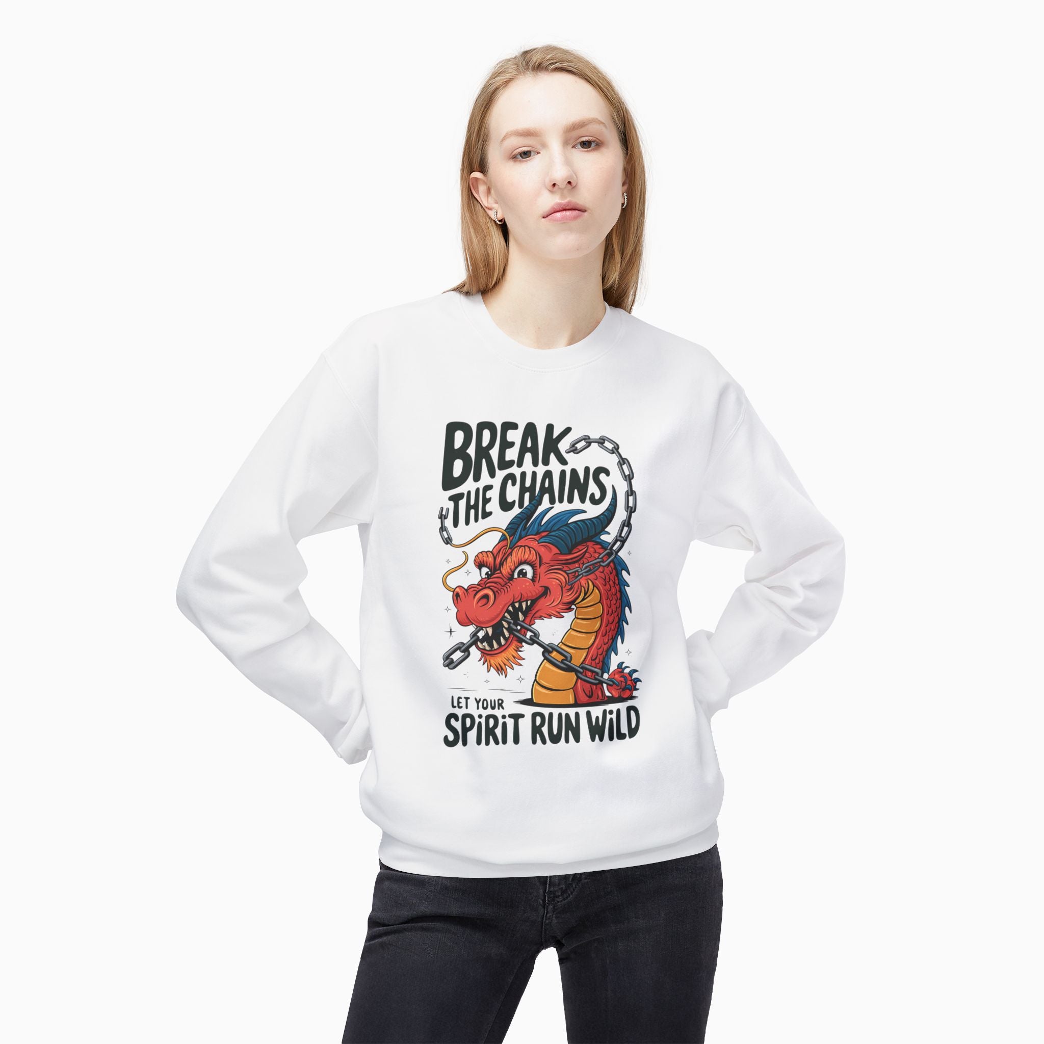 China Dragon Break the Chains Unisex Sweatshirt