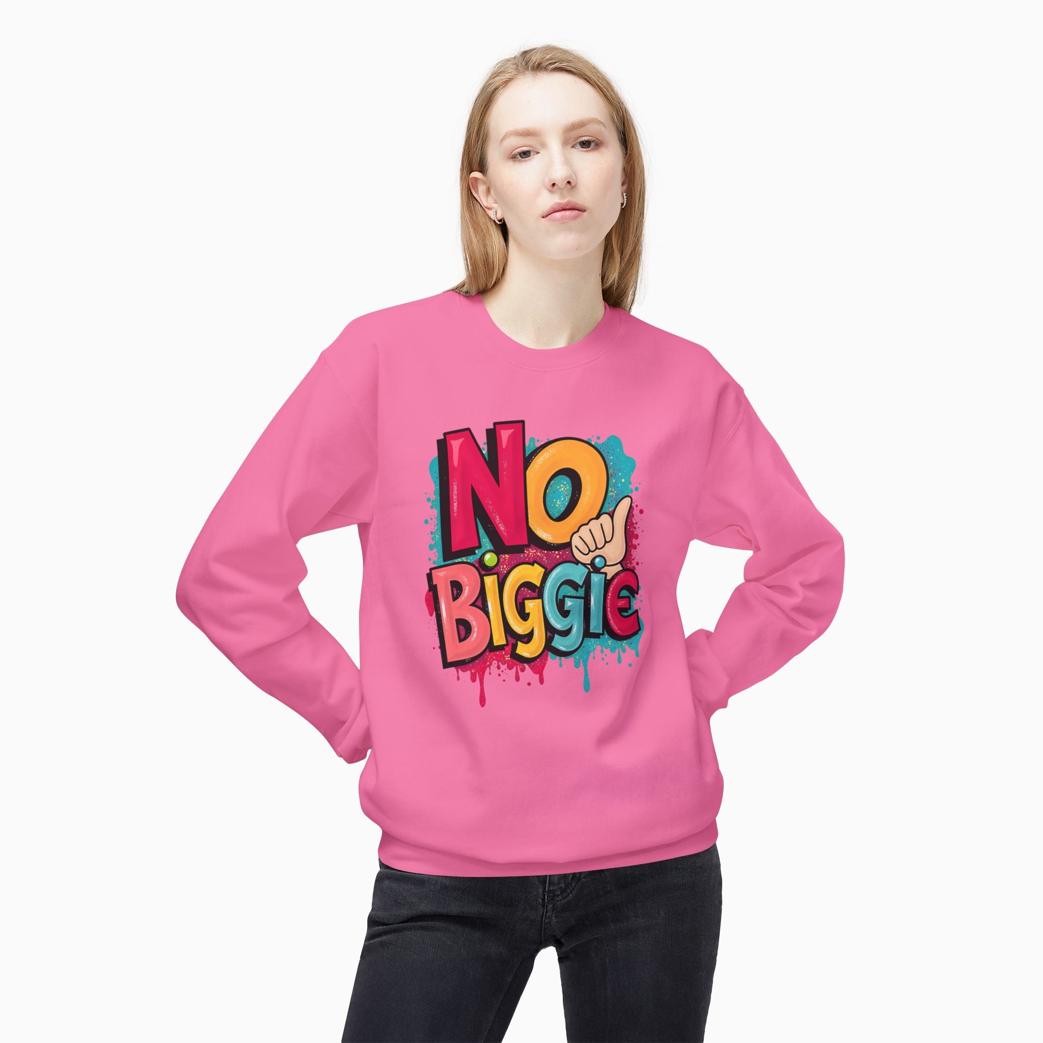 Thumbs Up & No Biggie Unisex Sweatshirt