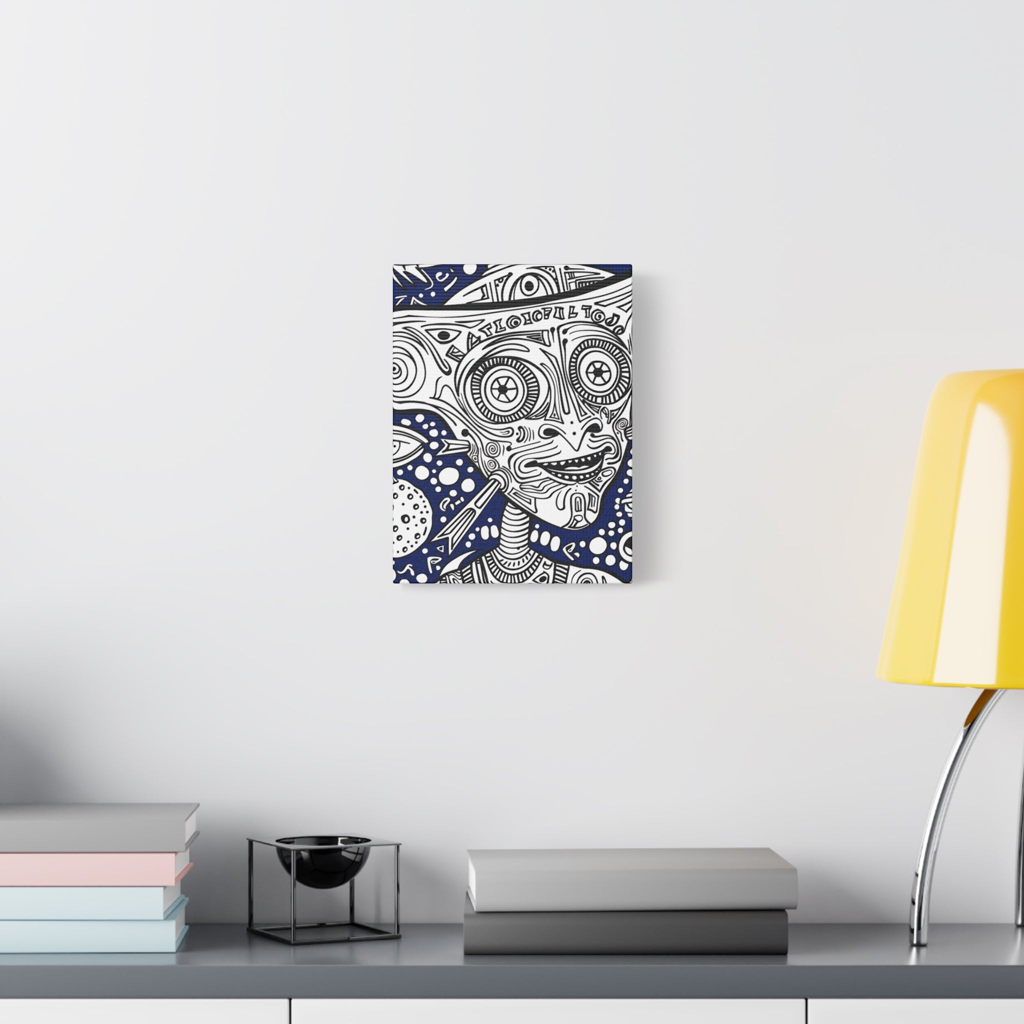 Alien & Cowboy Canvas Print