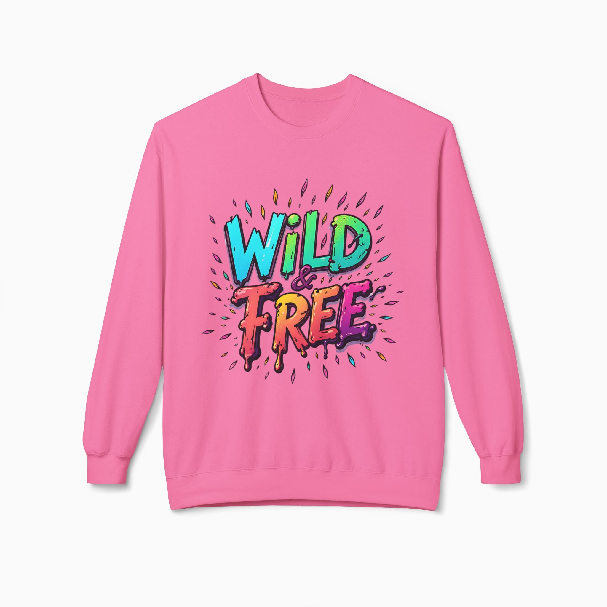 Neon Color Wild Free Unisex Sweatshirt