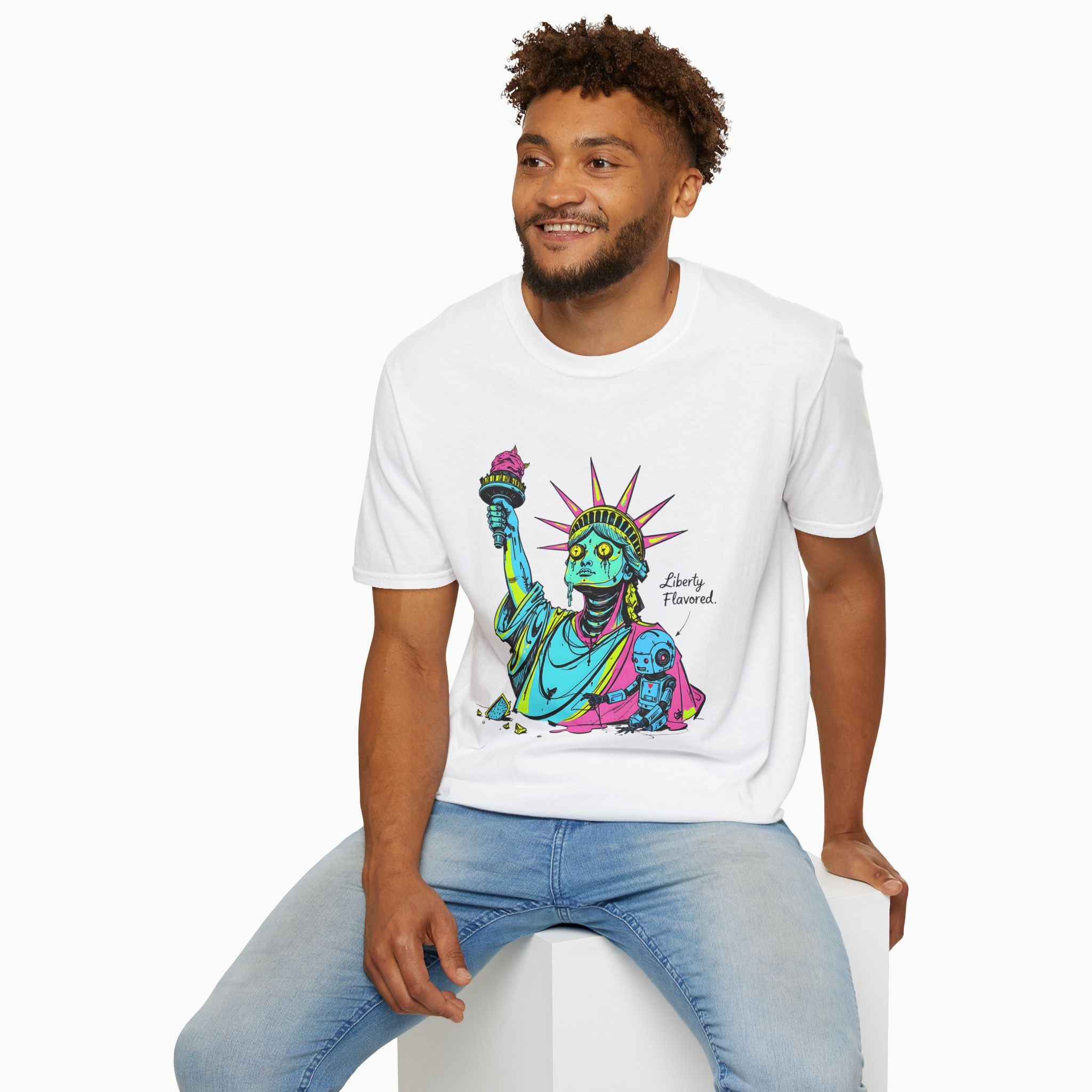 Statute of Liberty Dark Humor Unisex T-Shirt