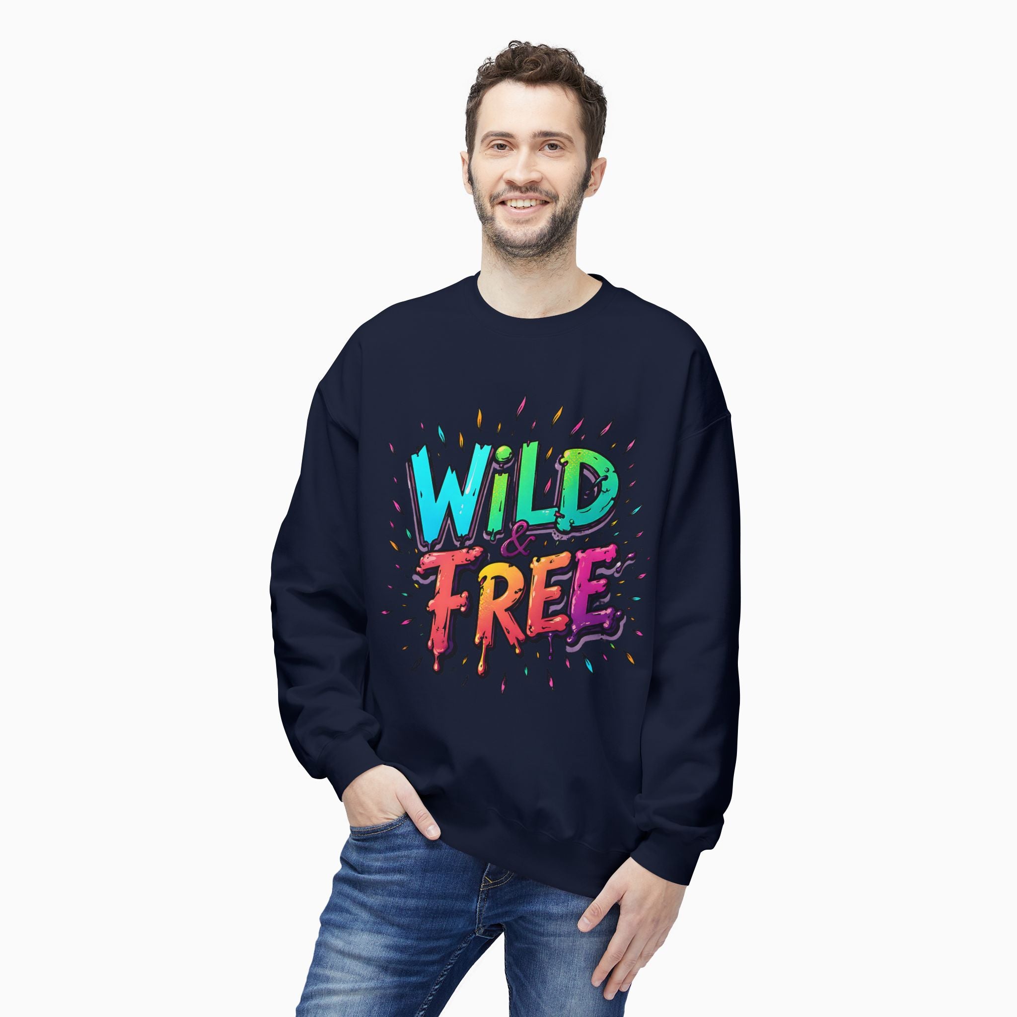 Neon Color Wild Free Unisex Sweatshirt