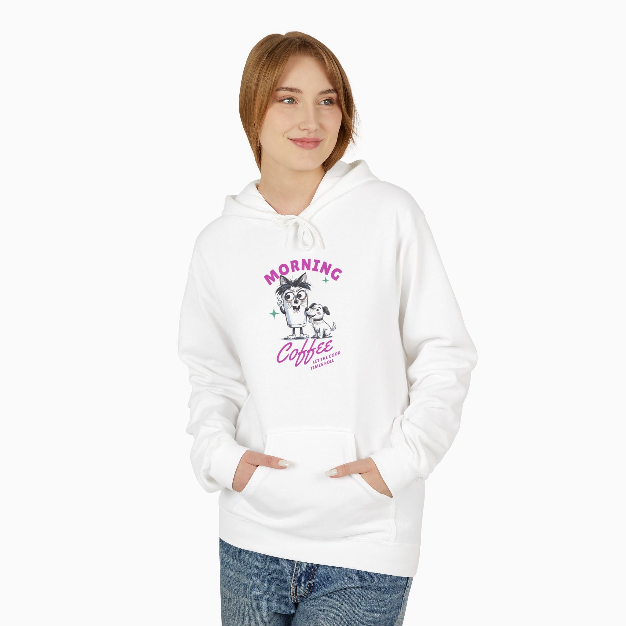 Morning Coffee, Let The Good Times Roll Unisex Hoodie