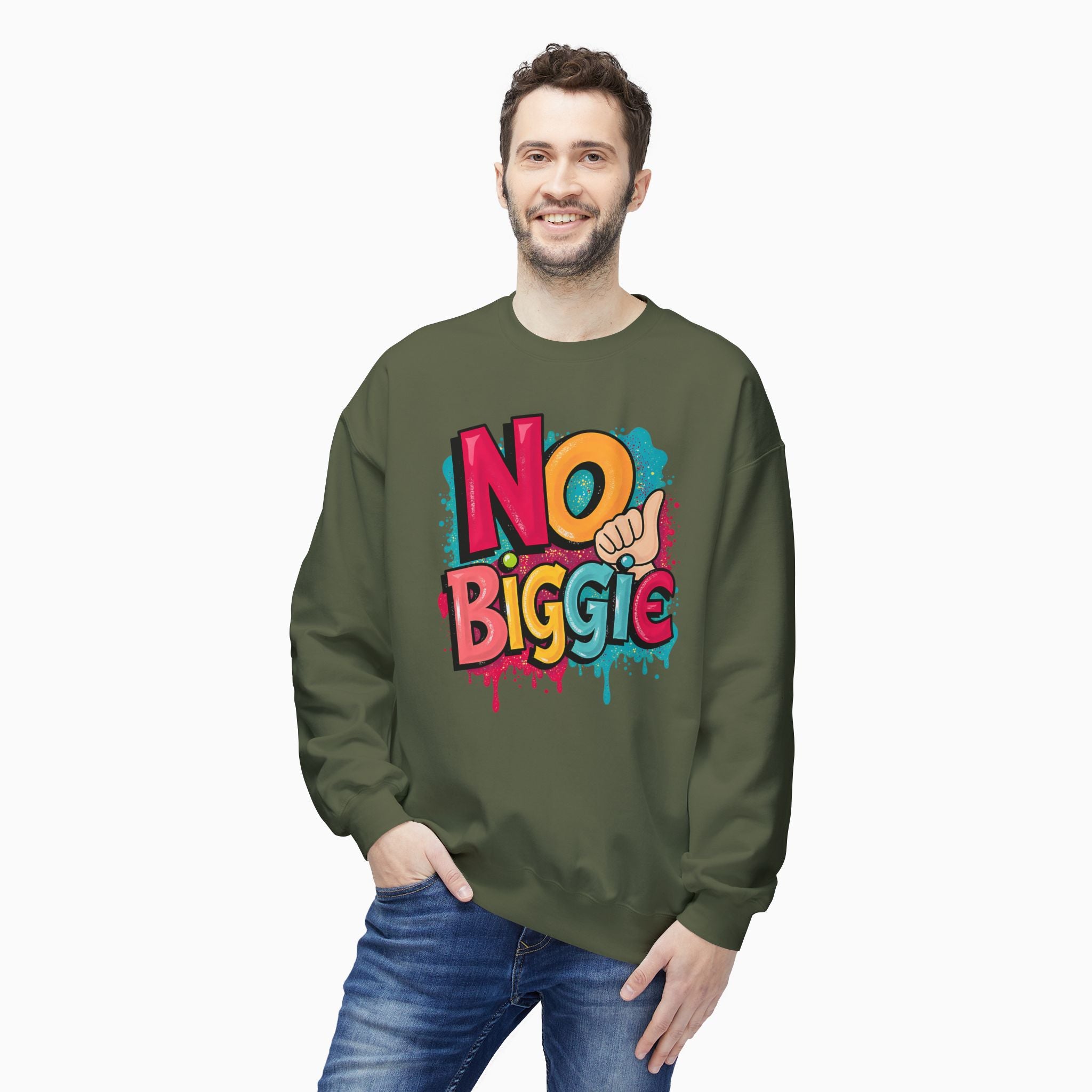 Thumbs Up & No Biggie Unisex Sweatshirt