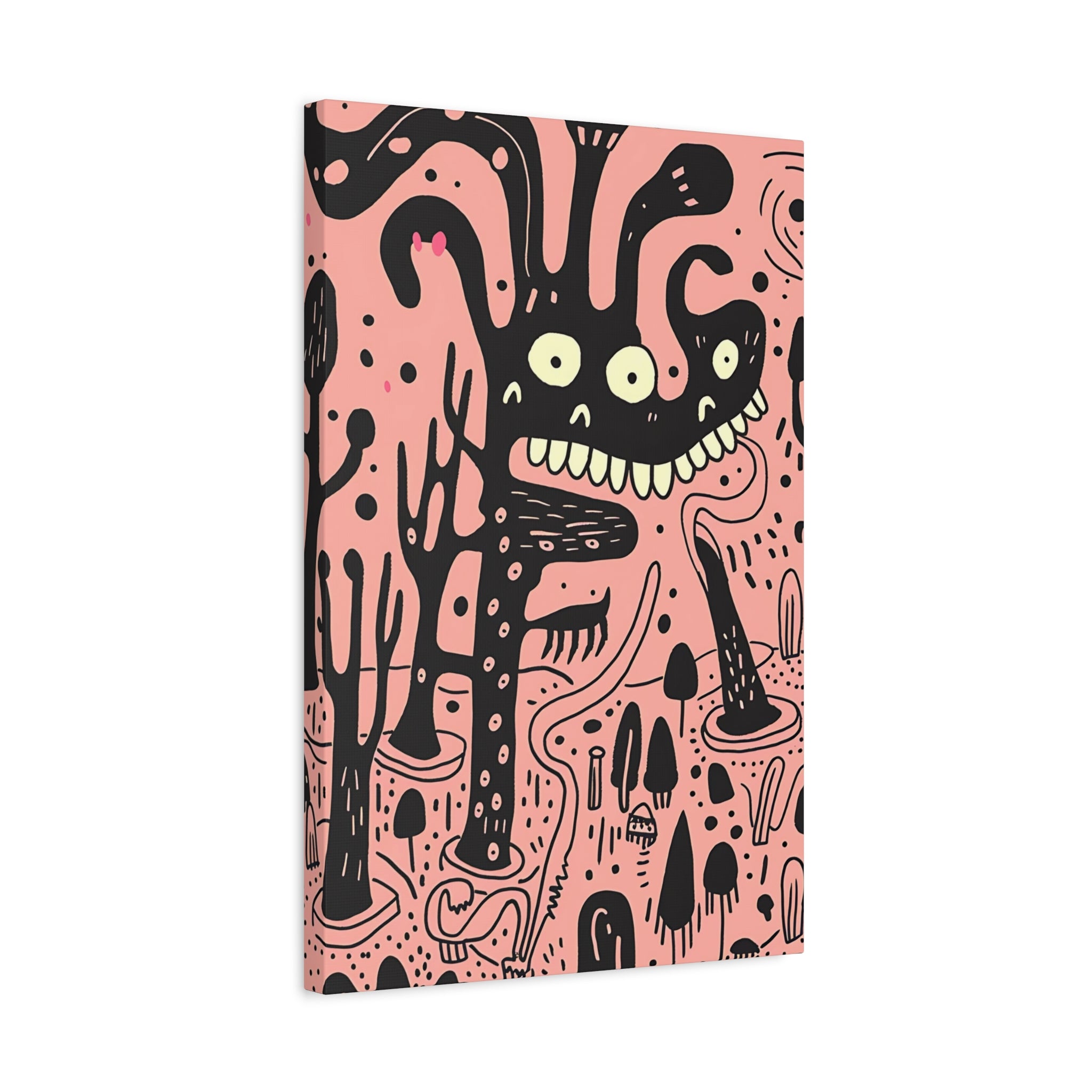 Valentines Monster Canvas Print