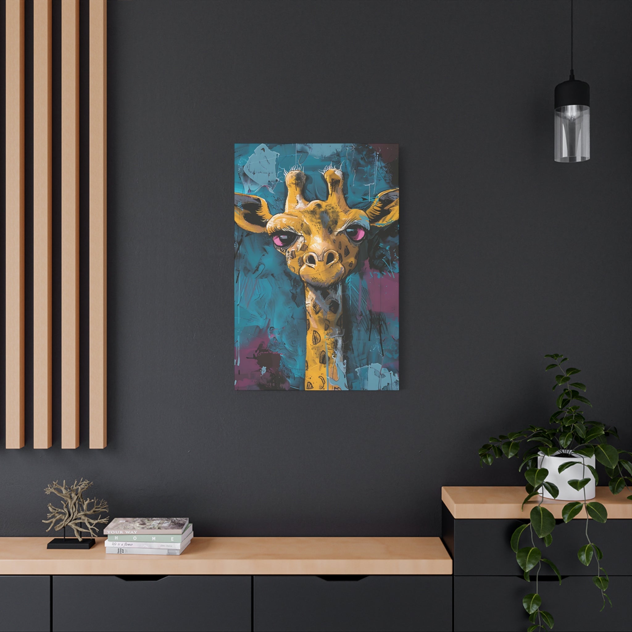 Yellow Giraffe Canvas Print