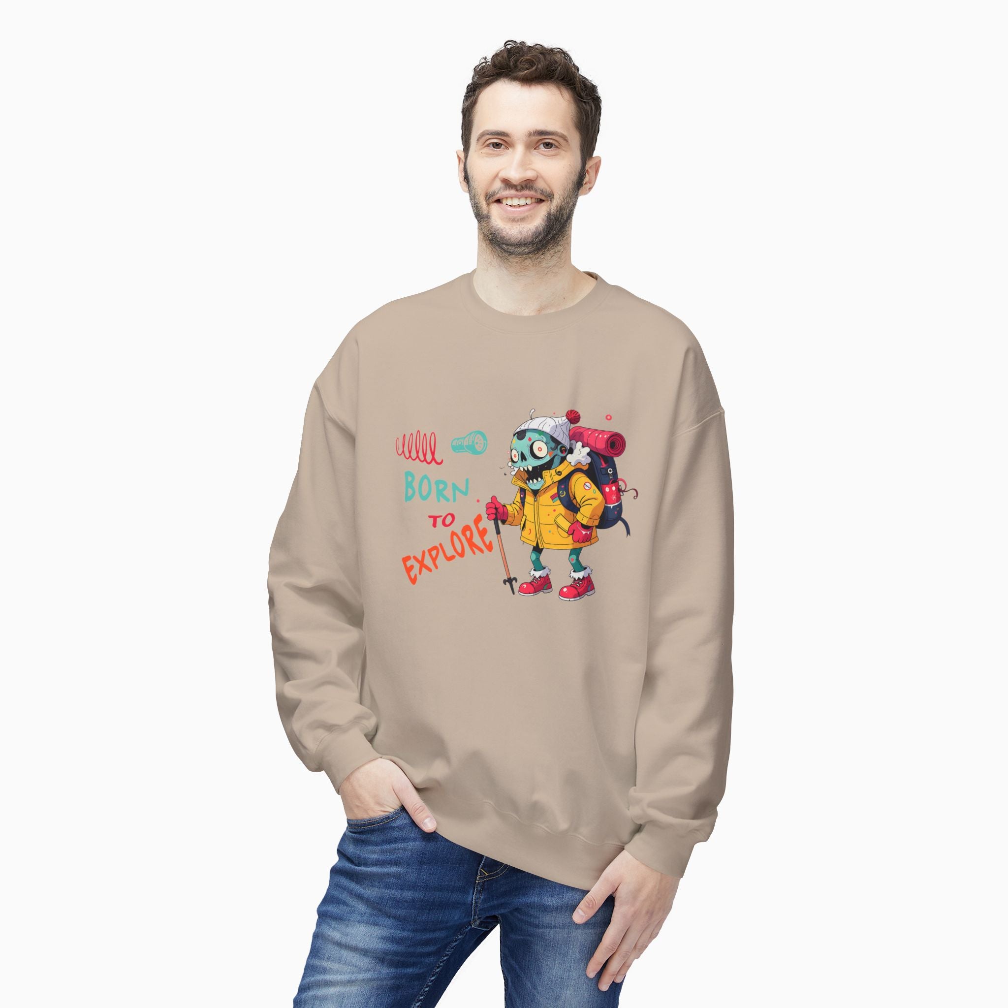 Born To Explore Zombie Unisex Sweatshirt