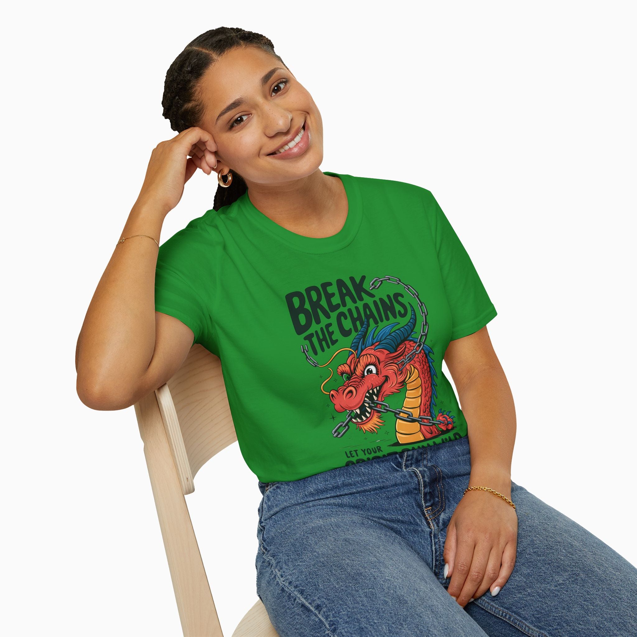 China Dragon Break the Chains Unisex T-Shirt