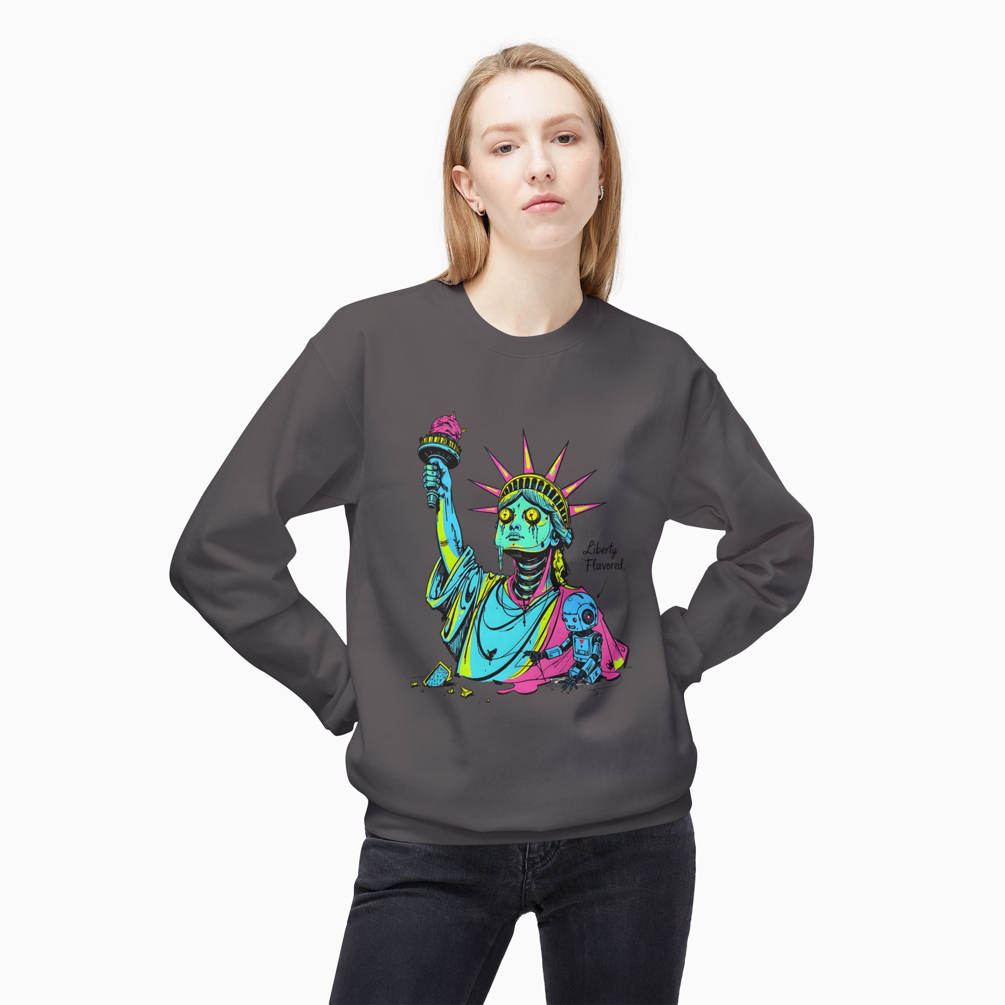 Statute of Liberty Dark Humor Unisex Sweatshirt