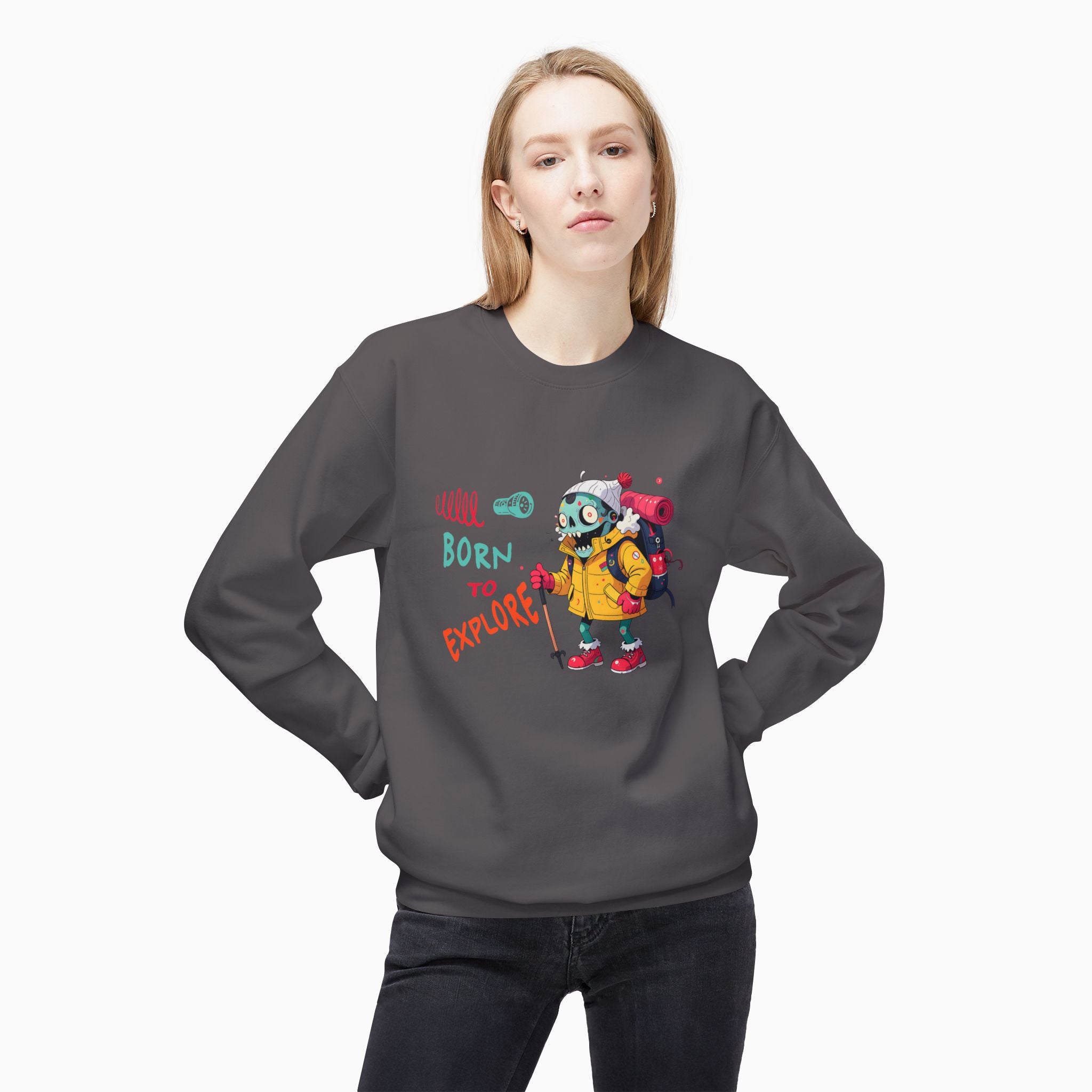 Born To Explore Zombie Unisex Sweatshirt