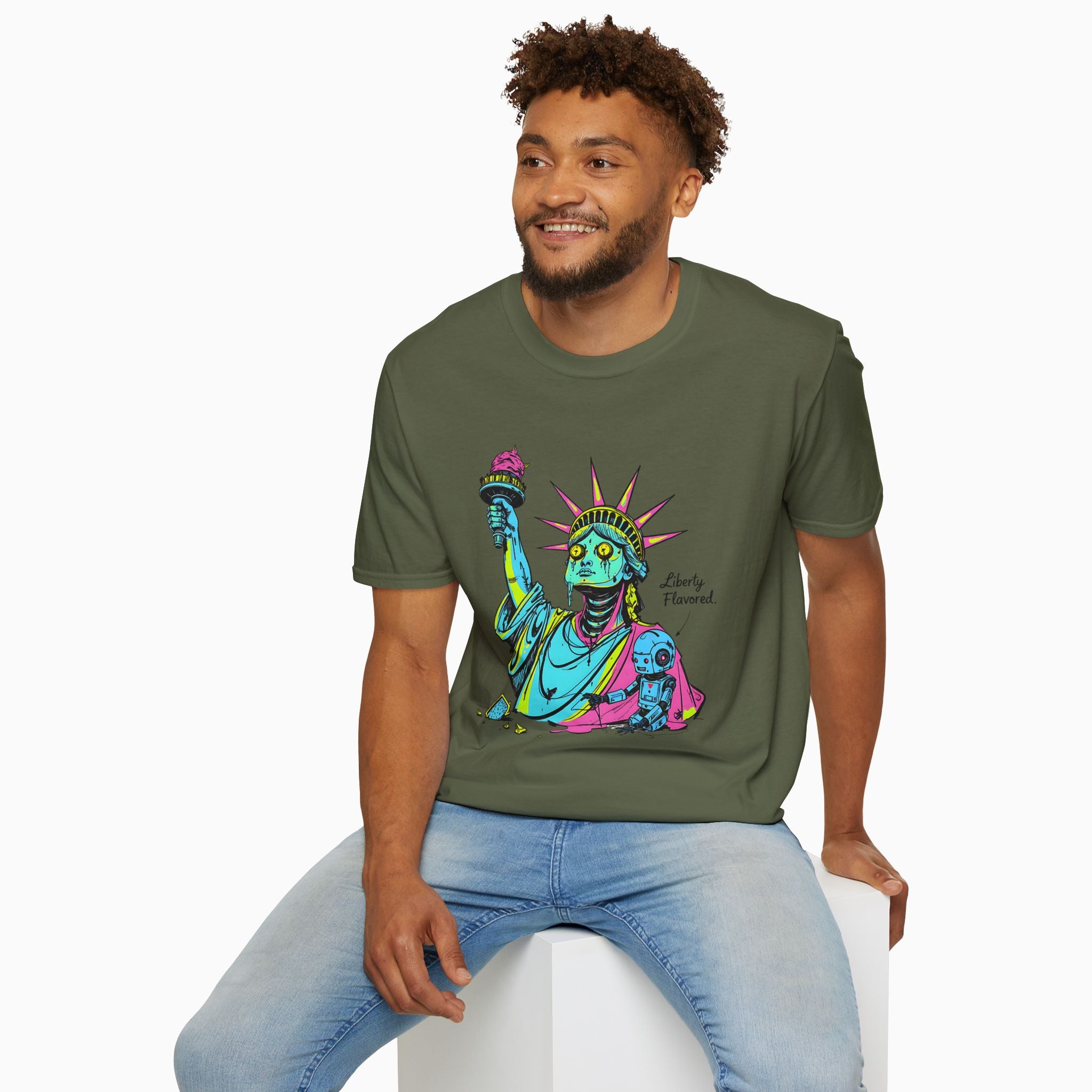 Statute of Liberty Dark Humor Unisex T-Shirt