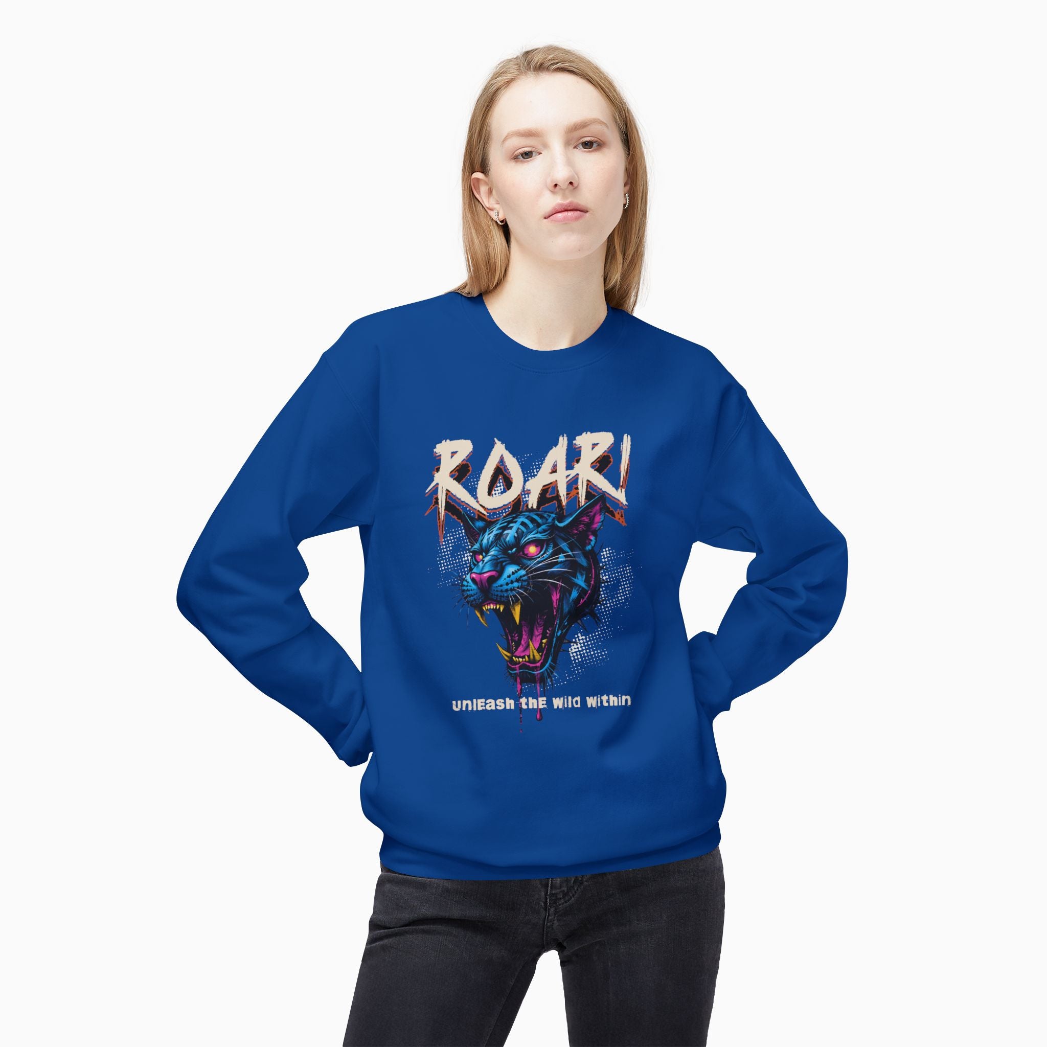 Leopard Roar Unleash The Wild Within Unisex Sweatshirt