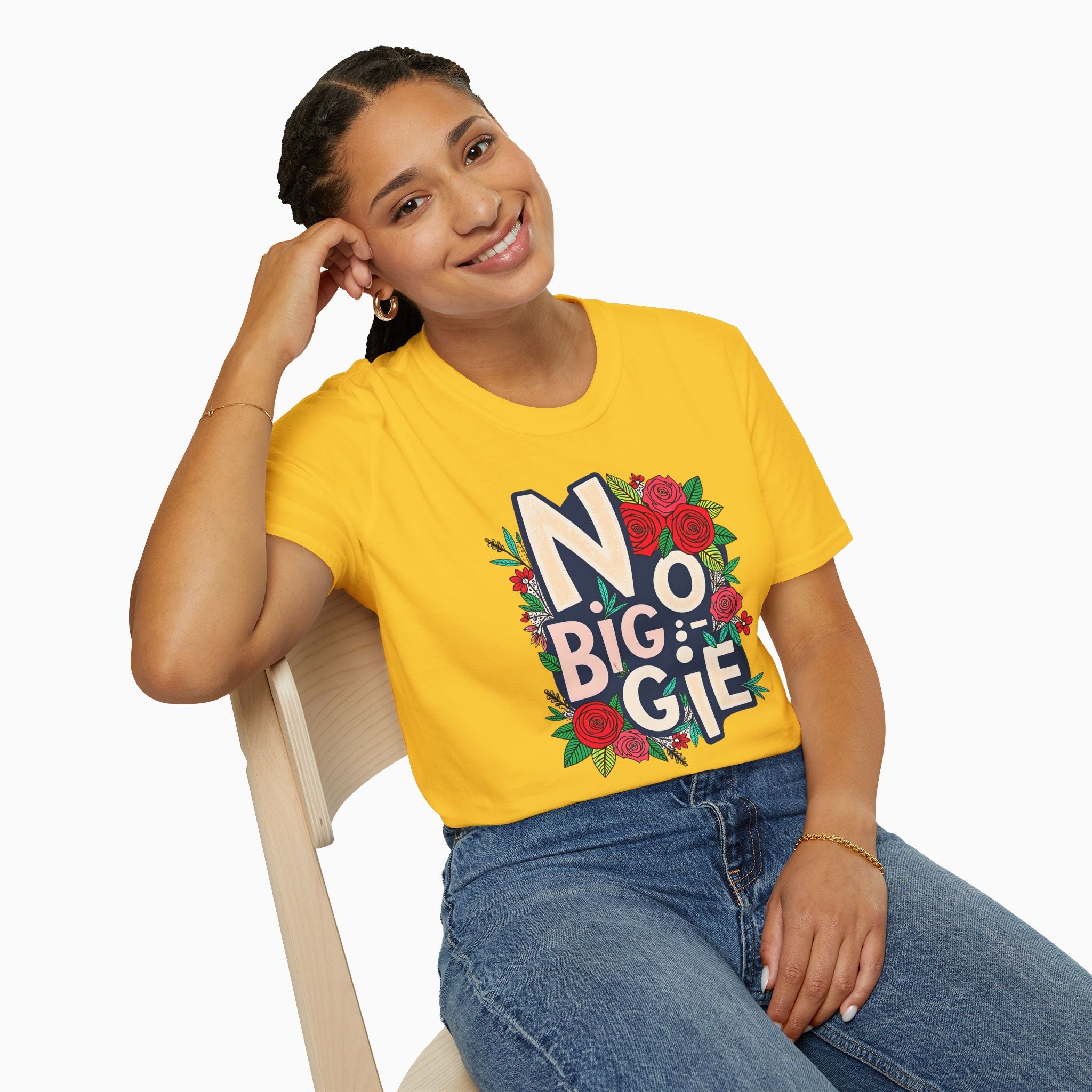 No Biggie With Floral Art  Unisex T-Shirt