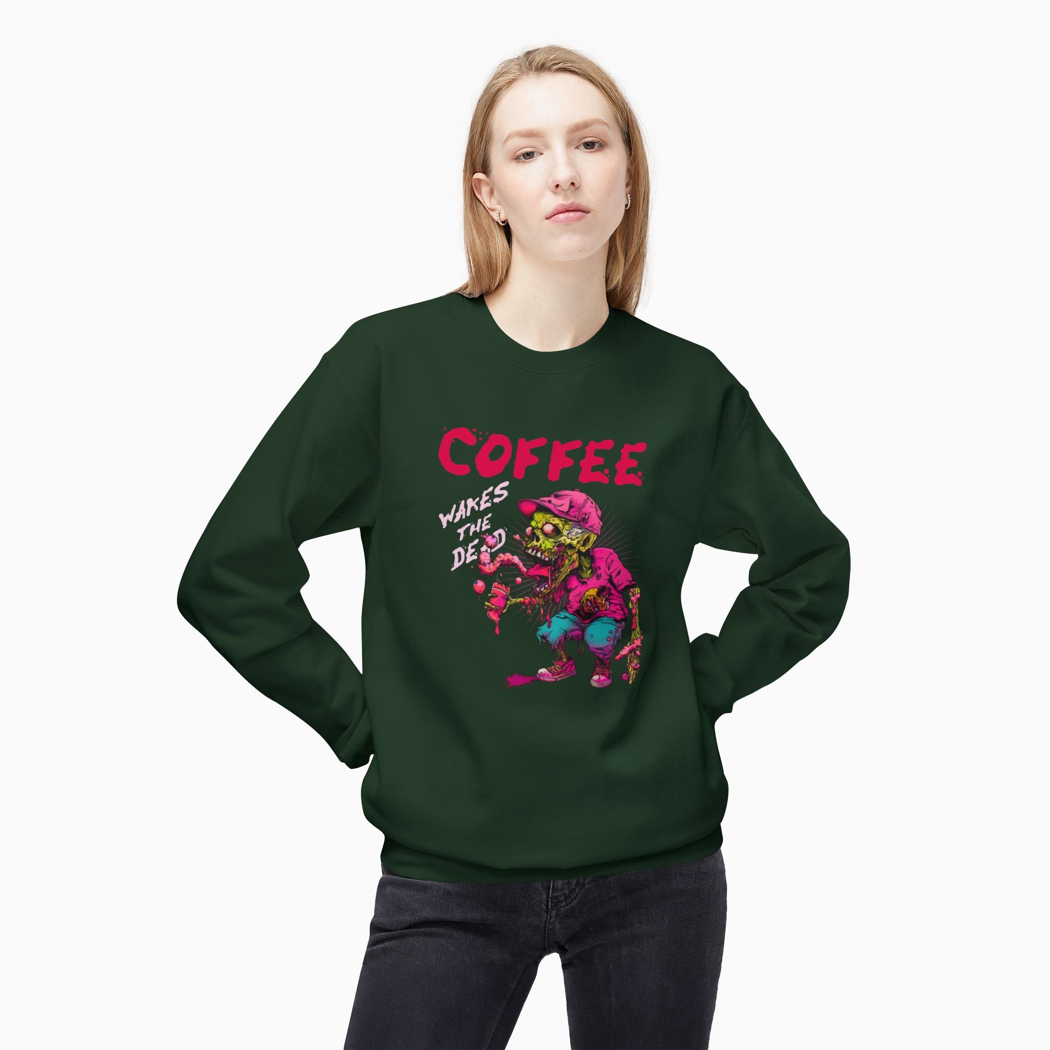 Coffee Wakes The Dead Unisex Sweatshirt