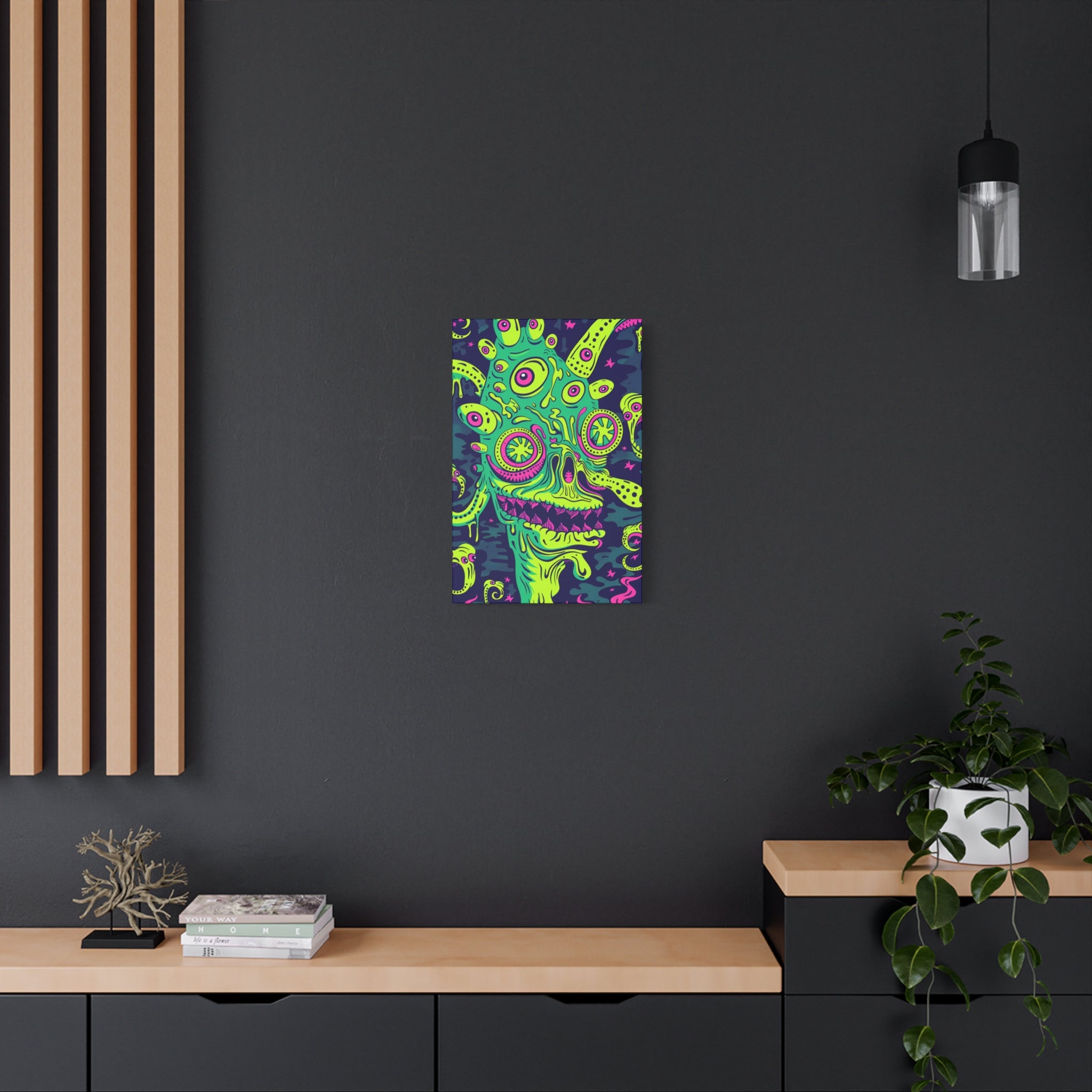 Alien & Zombie Canvas Print