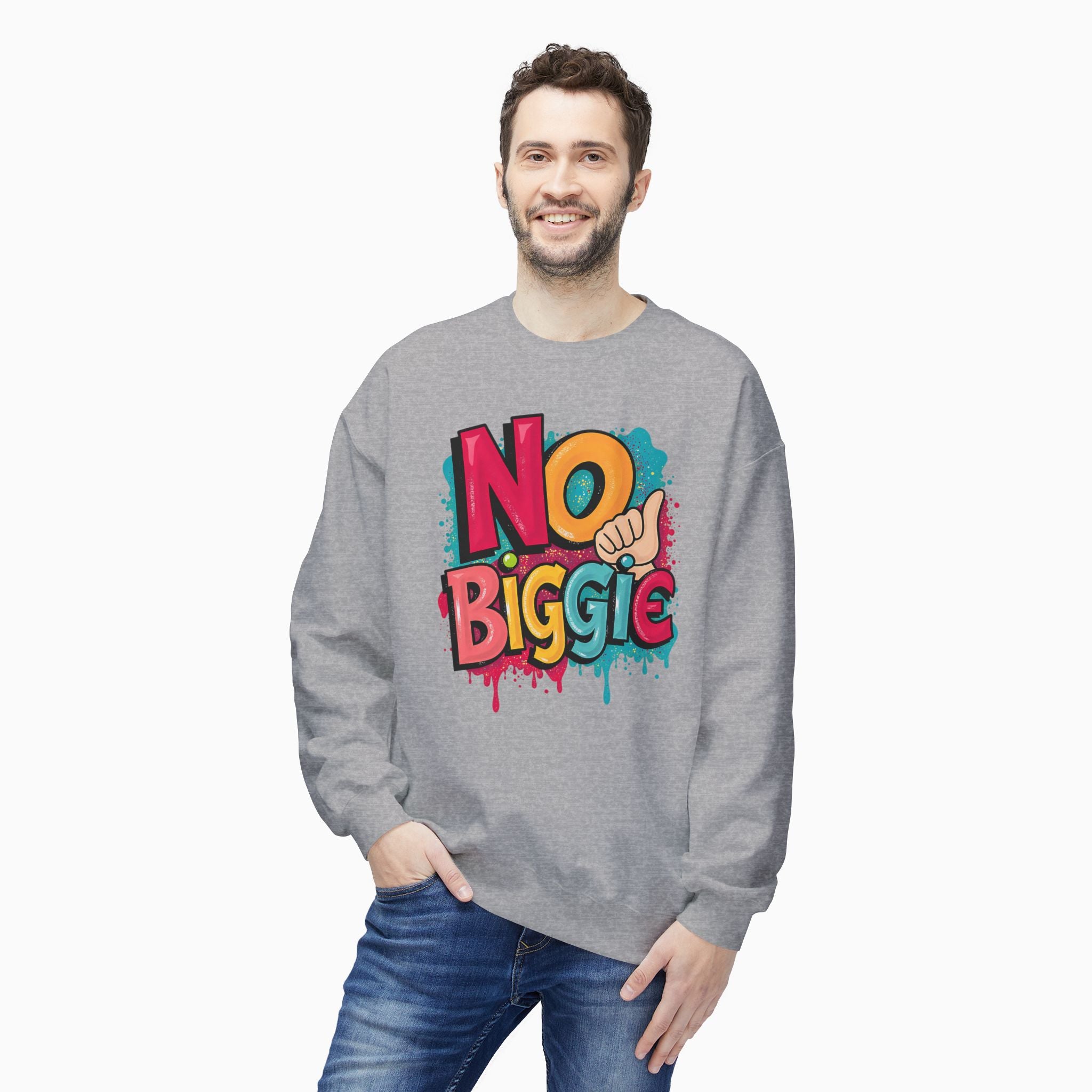 Thumbs Up & No Biggie Unisex Sweatshirt