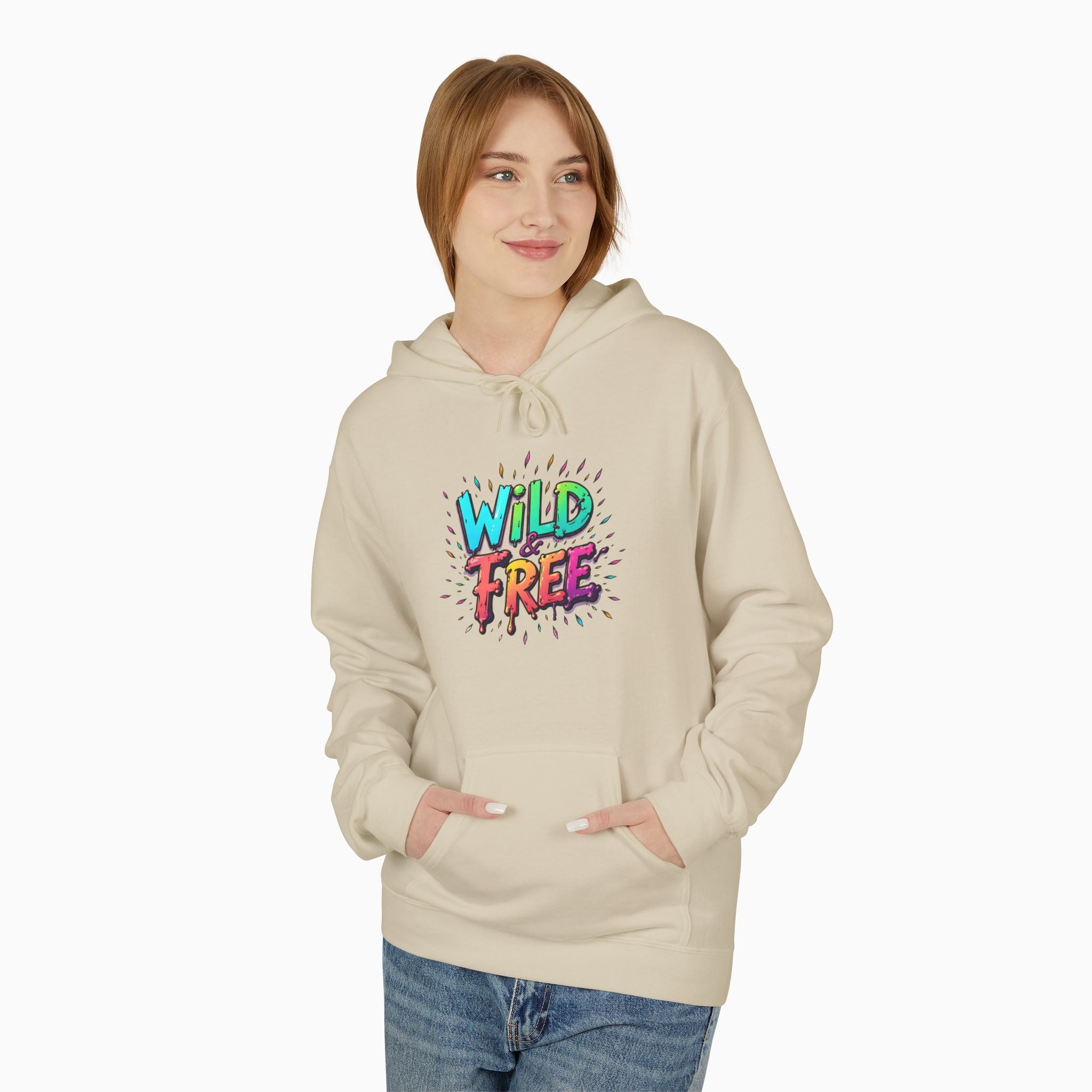 Neon Color Wild Free Unisex Hoodie