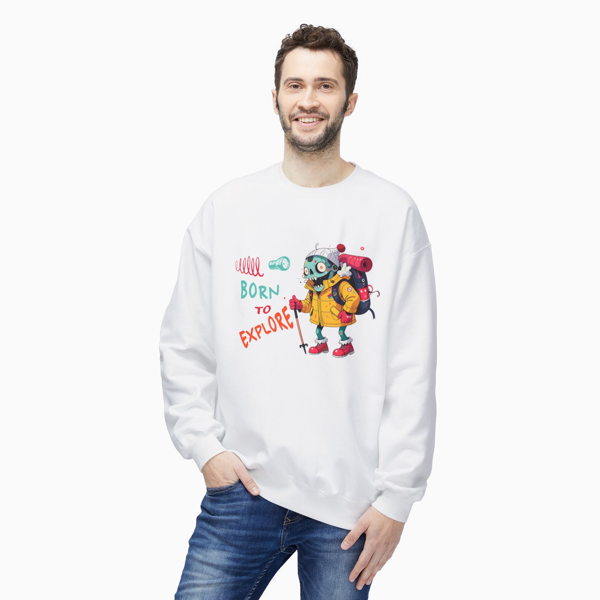 Born To Explore Zombie Unisex Sweatshirt