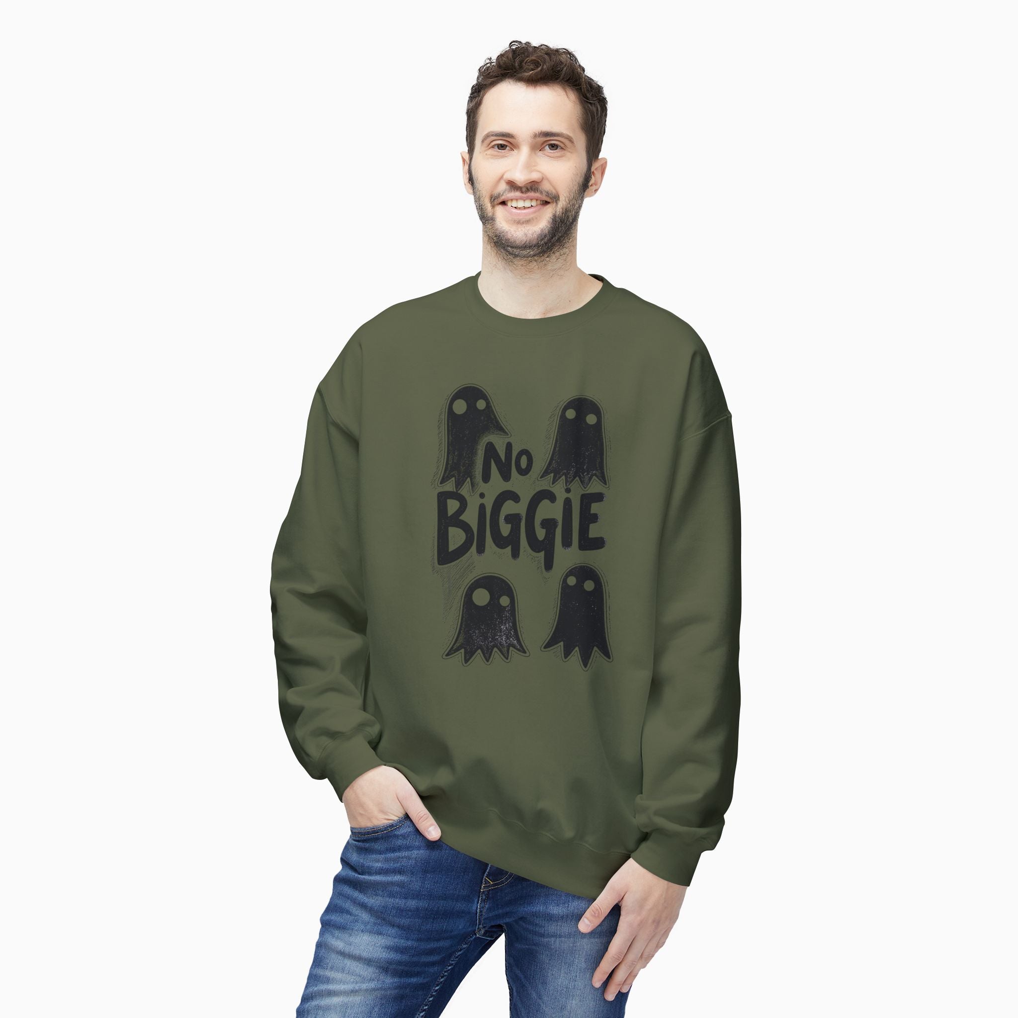 Boo Ghost & No Biggie Unisex Sweatshirt