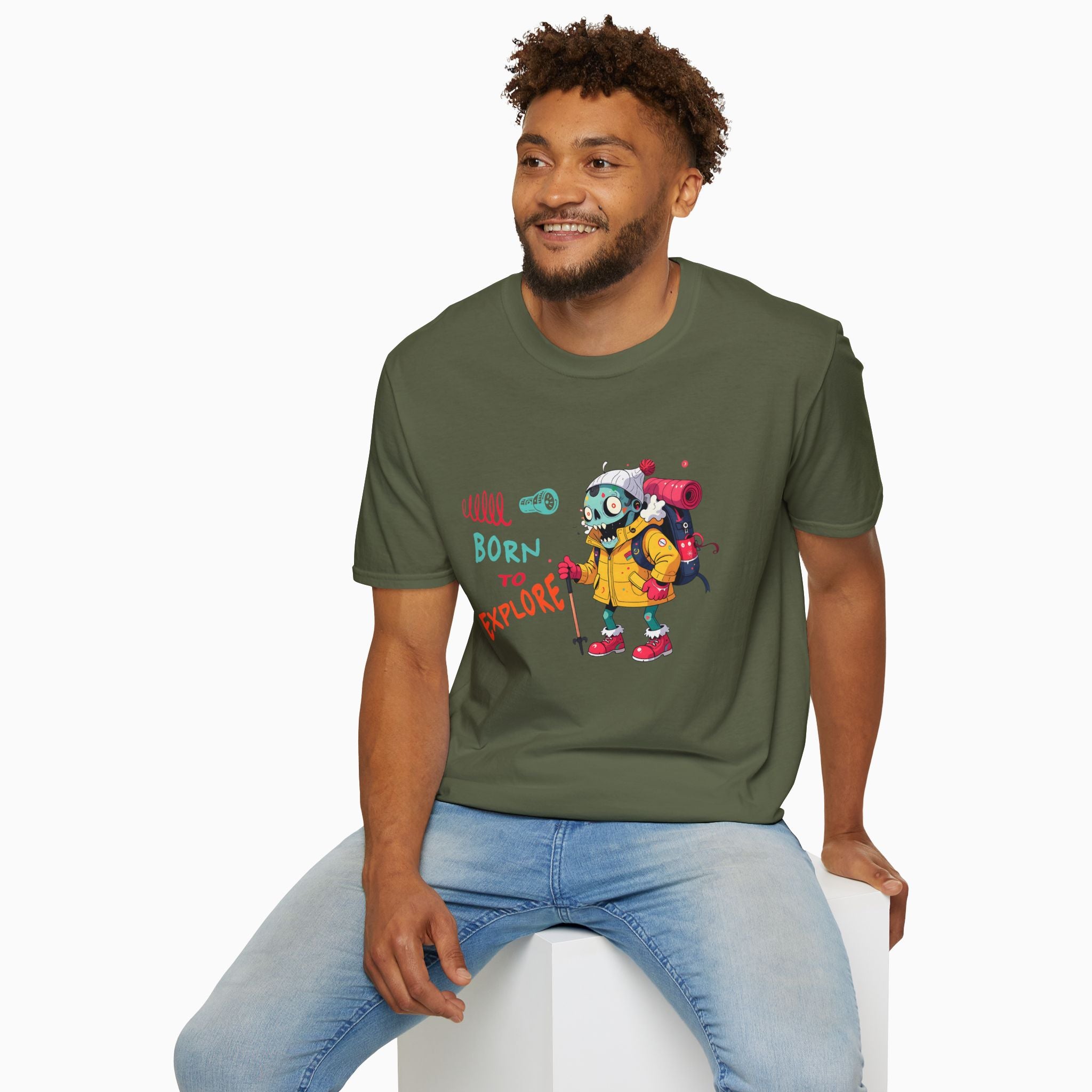 Born To Explore Zombie Unisex T-Shirt