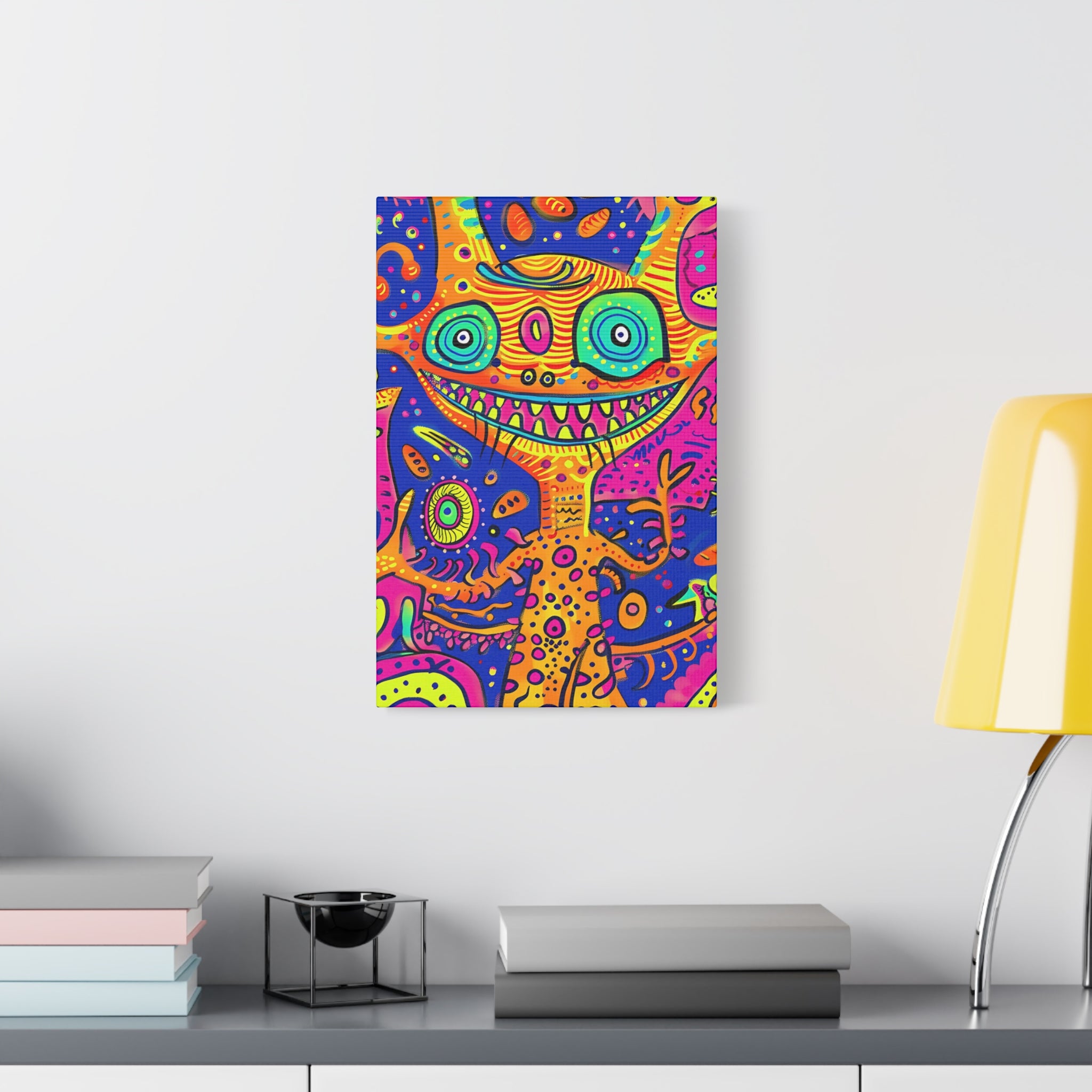 Alien & Snail Canvas Print