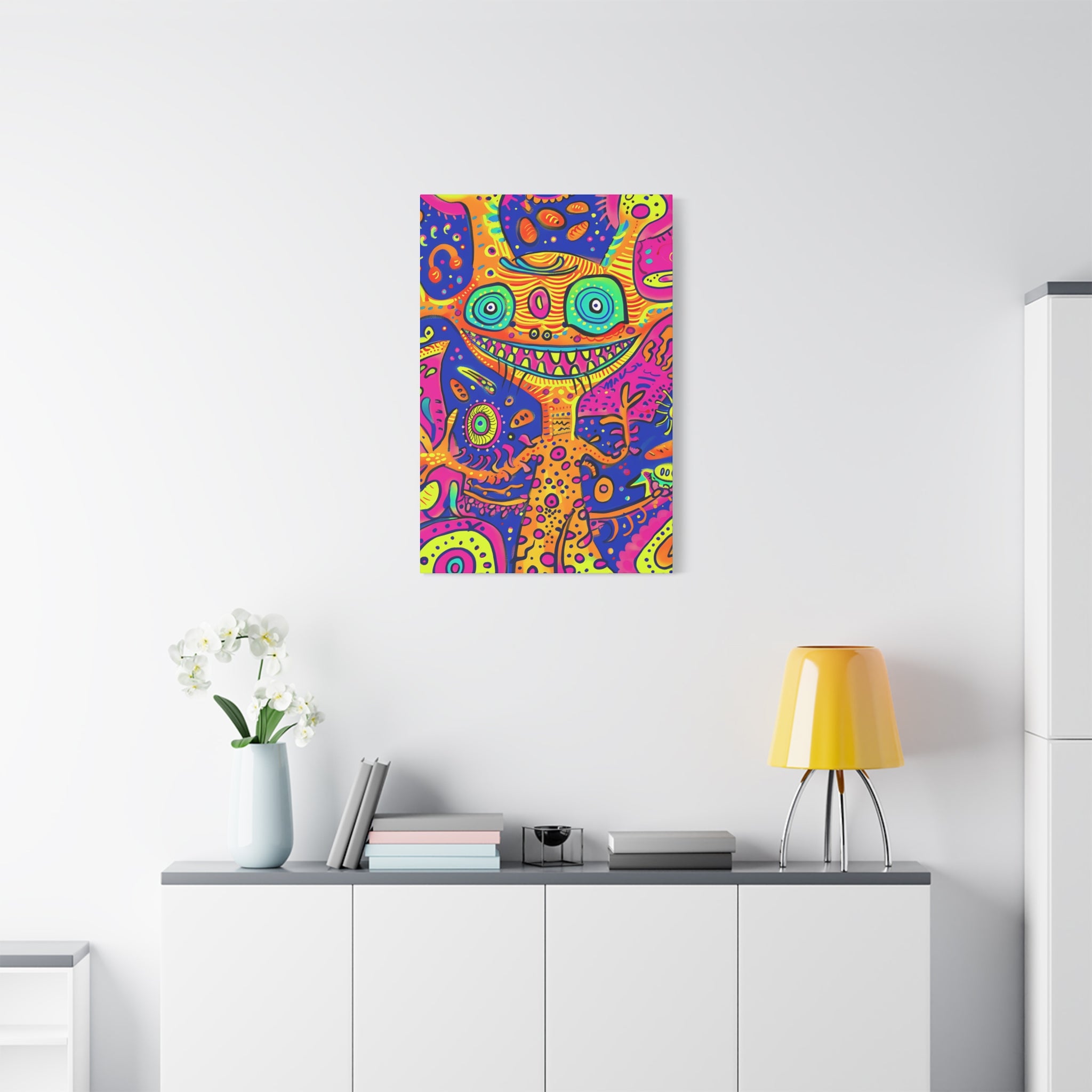 Alien & Snail Canvas Print