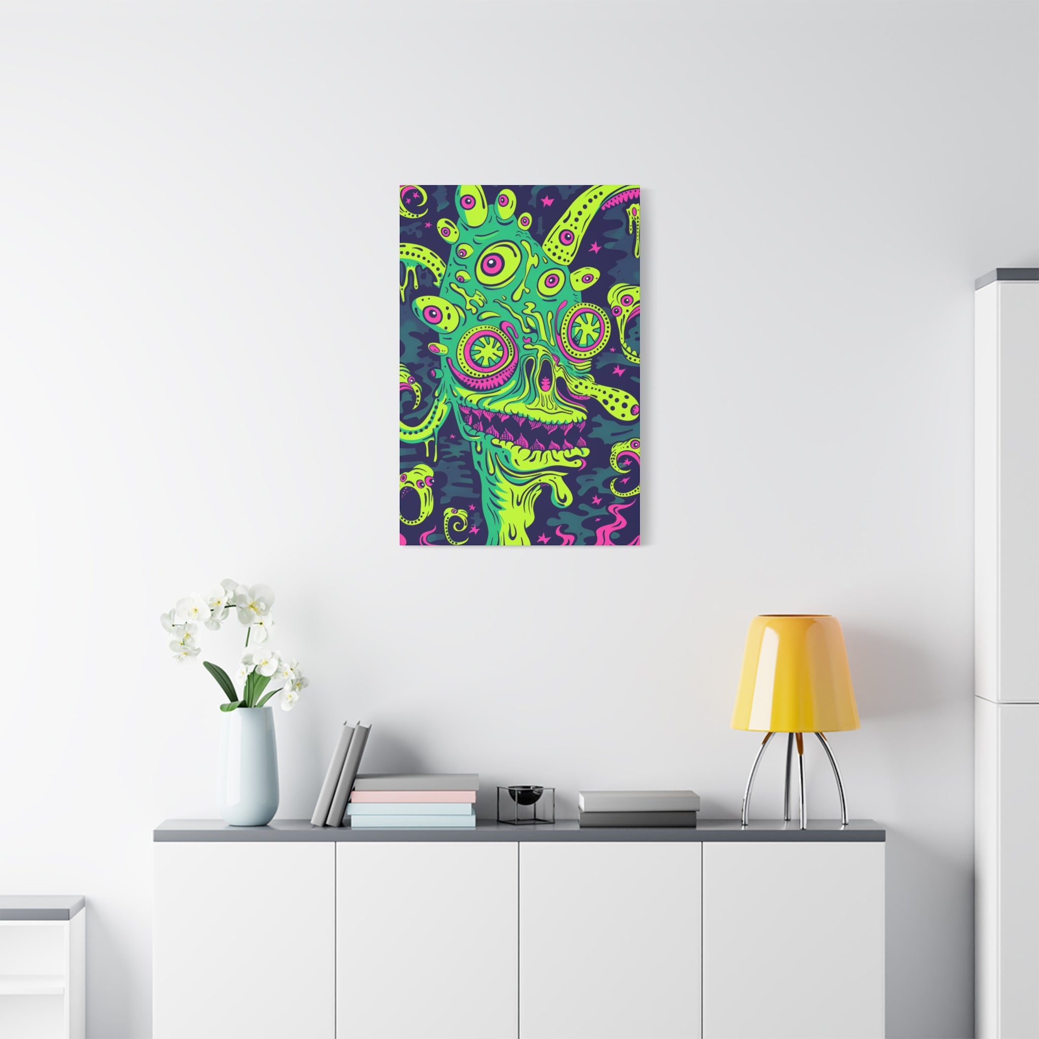 Alien & Zombie Canvas Print