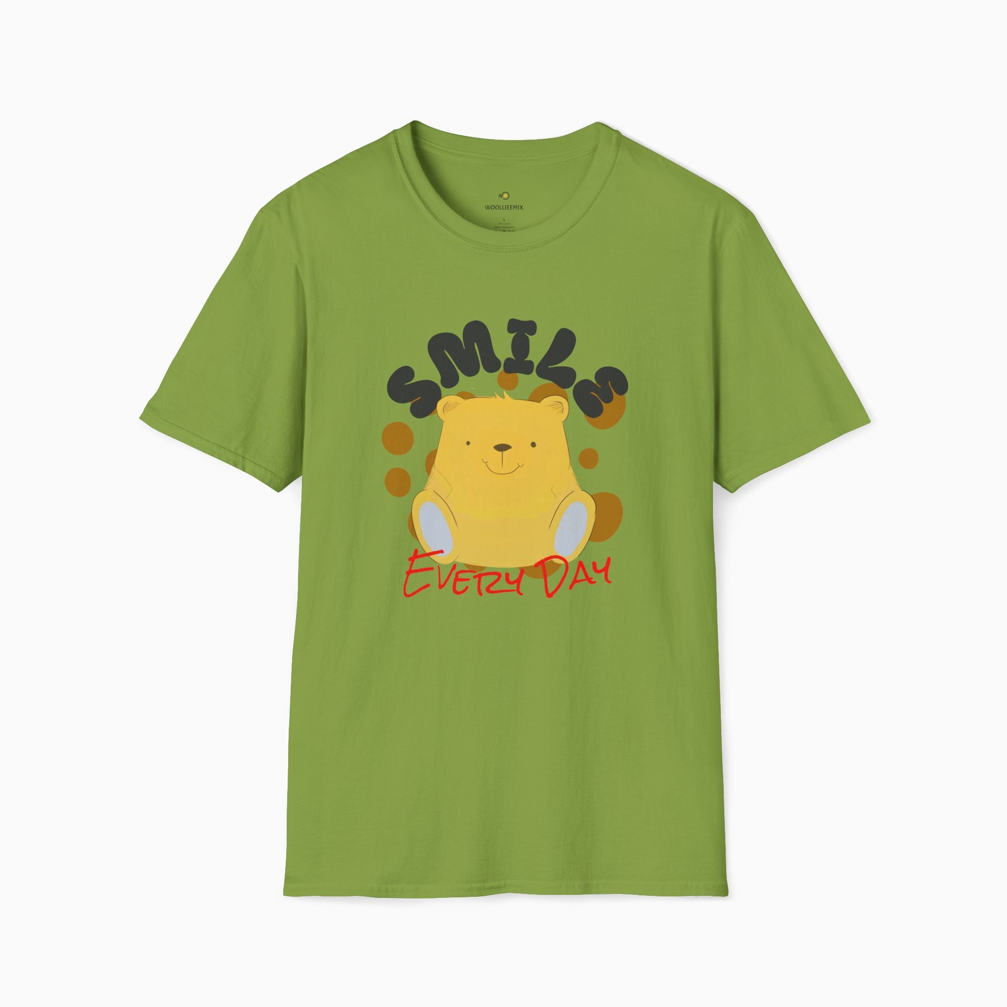 Smile Everyday Slogan With Teddy Bear Unisex T-Shirt