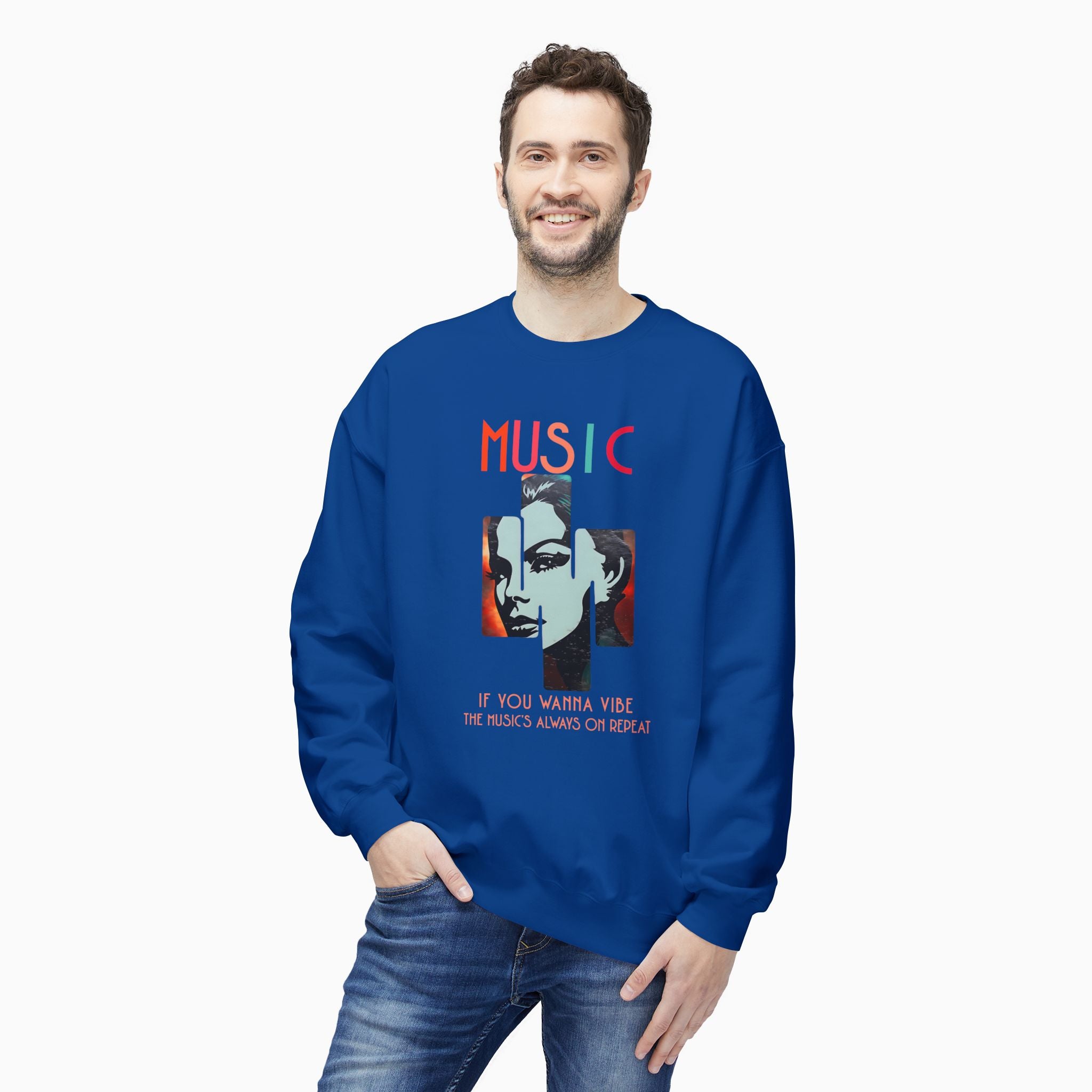 If You Wanna Vibe, The Music's Always On Repeat Unisex Sweatshirt