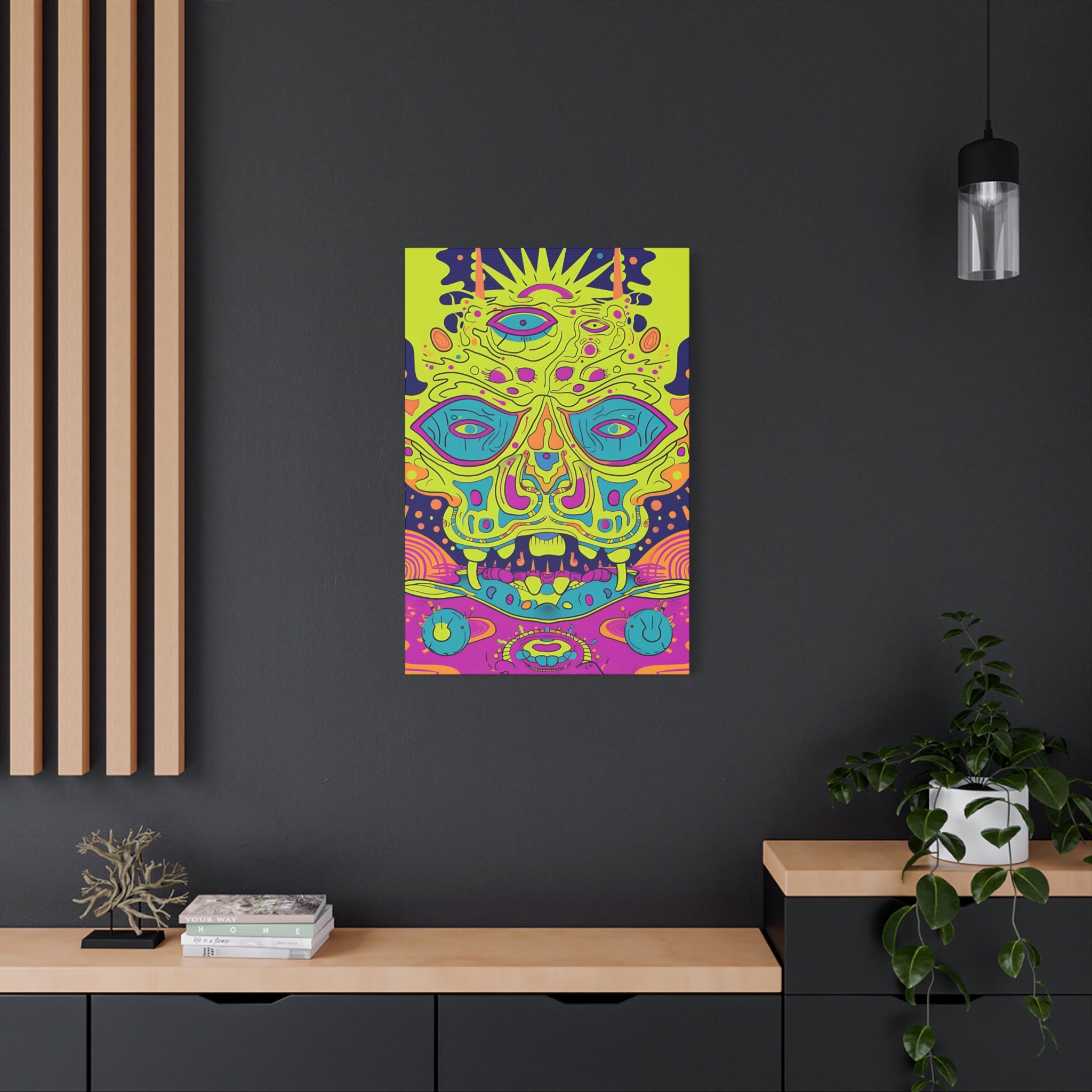 Alien & Samurai Canvas Print