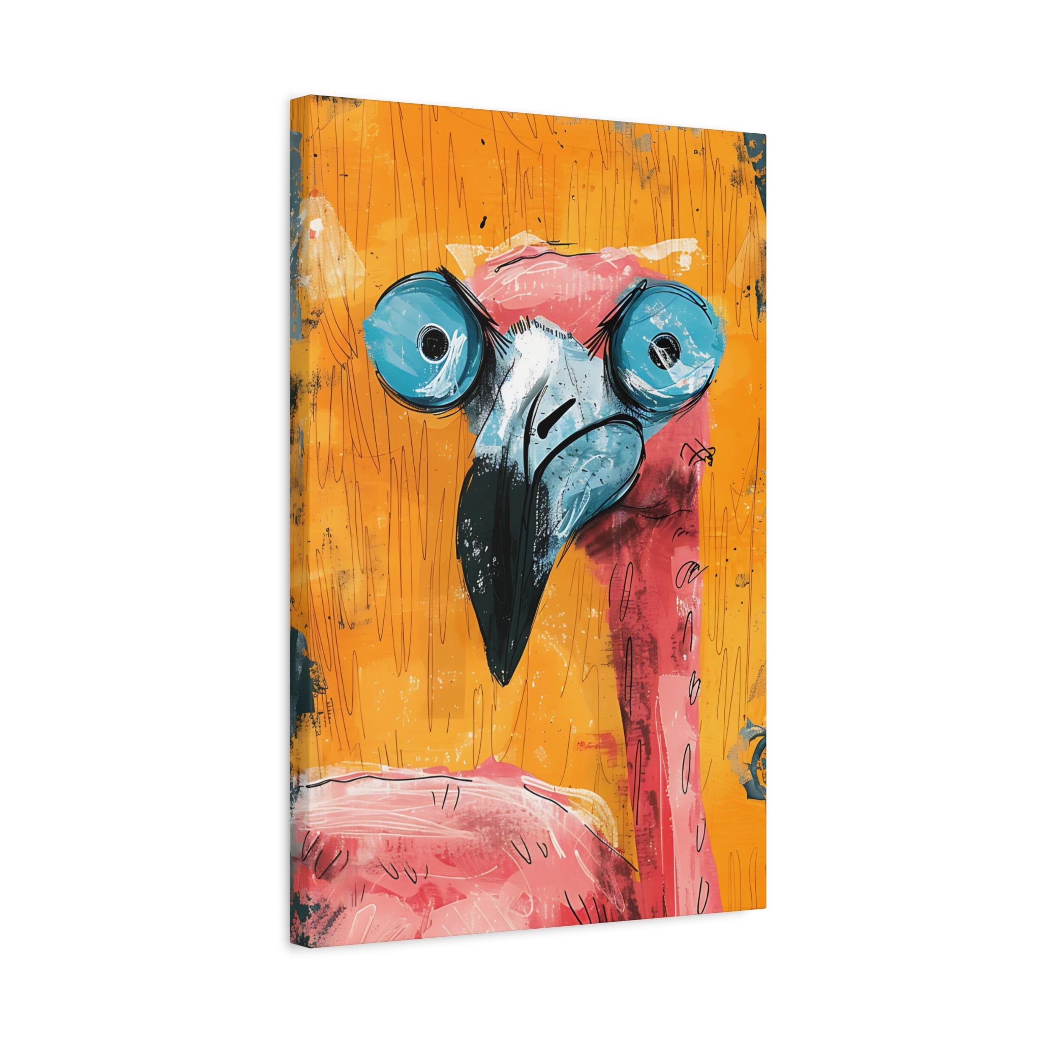 Pink Flamingo Canvas Print