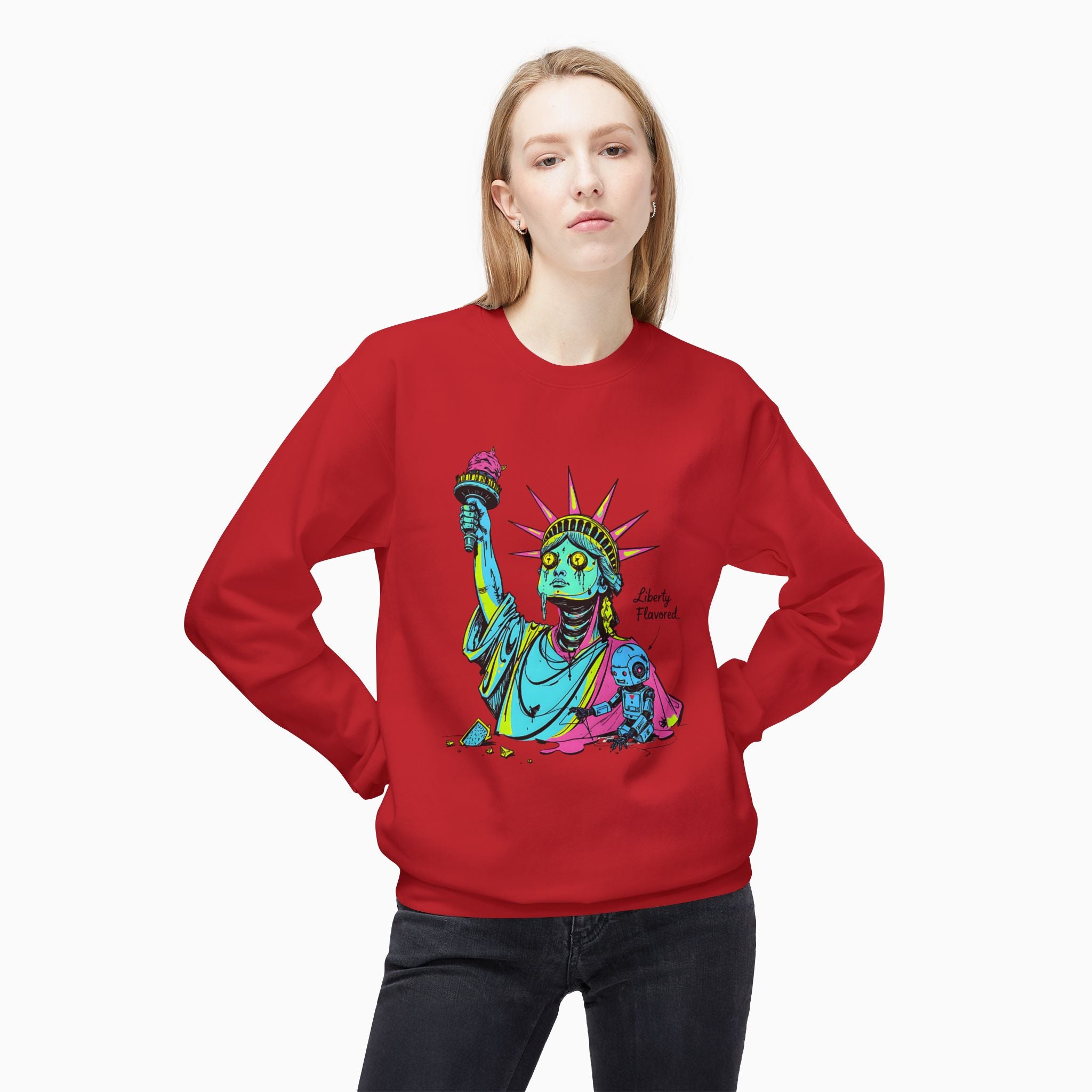 Statute of Liberty Dark Humor Unisex Sweatshirt