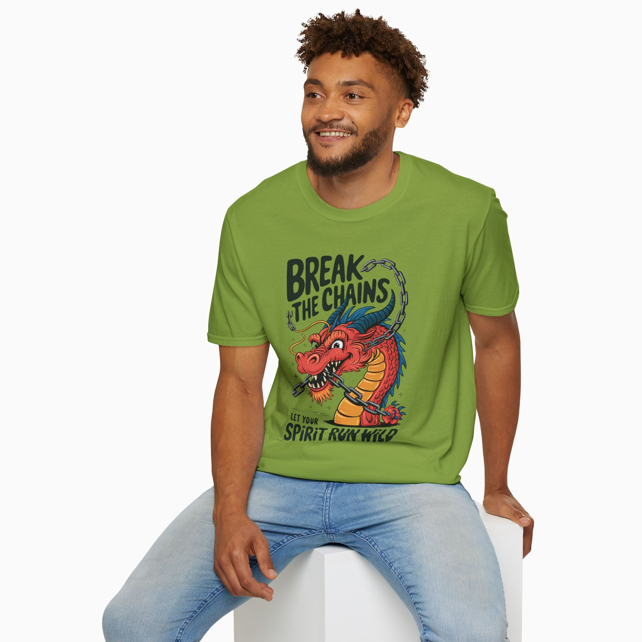 China Dragon Break the Chains Unisex T-Shirt