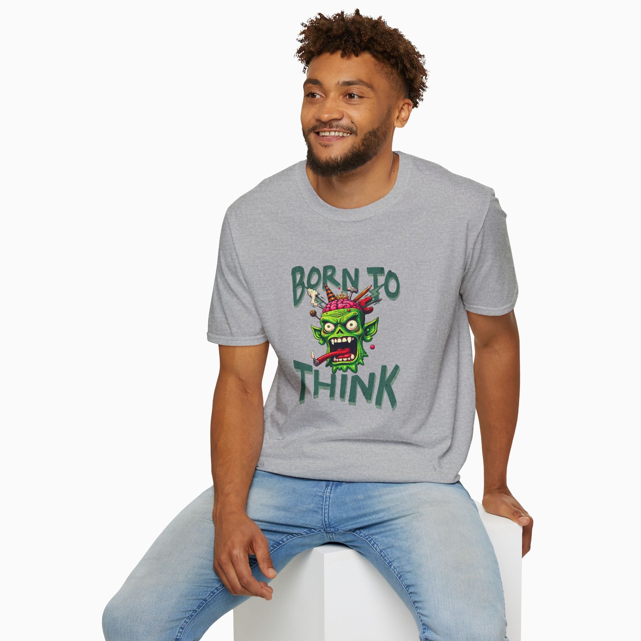 Born to Think Skull Unisex T-Shirt