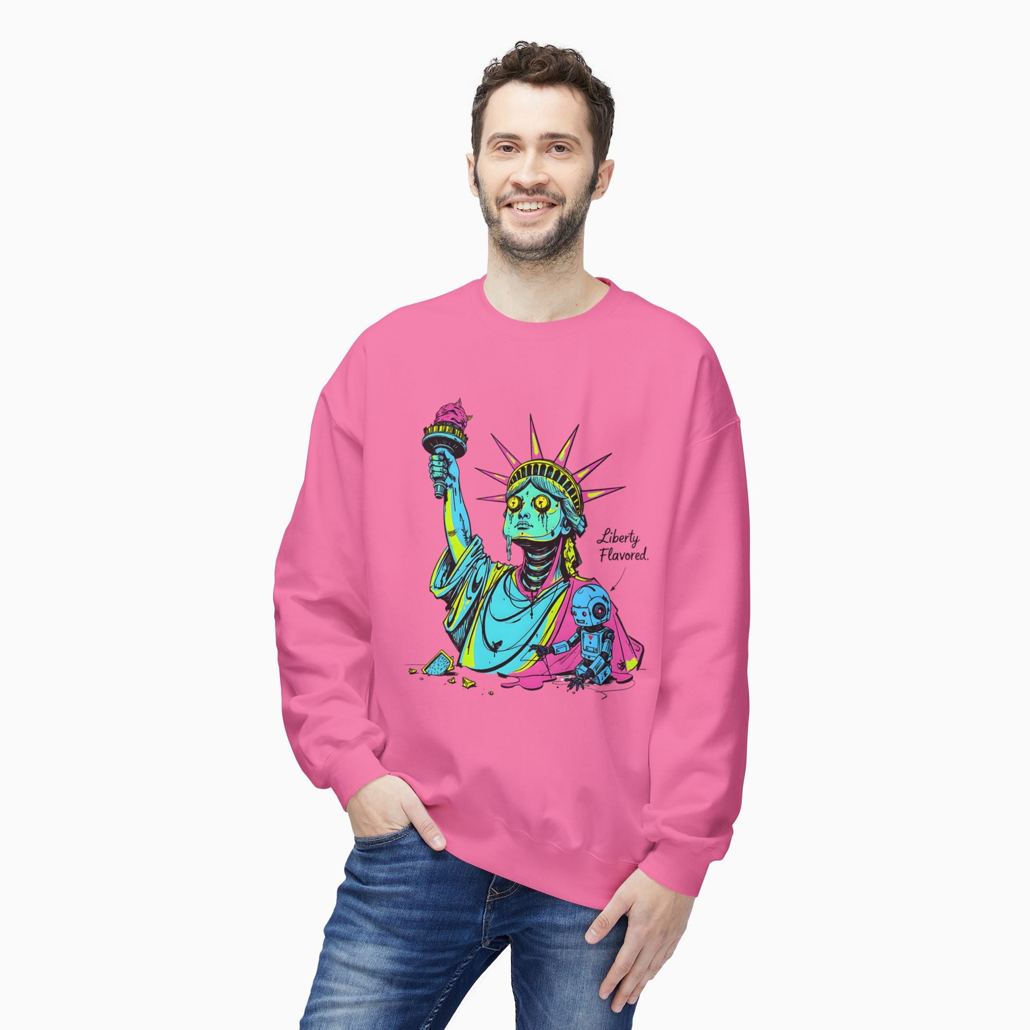 Statute of Liberty Dark Humor Unisex Sweatshirt