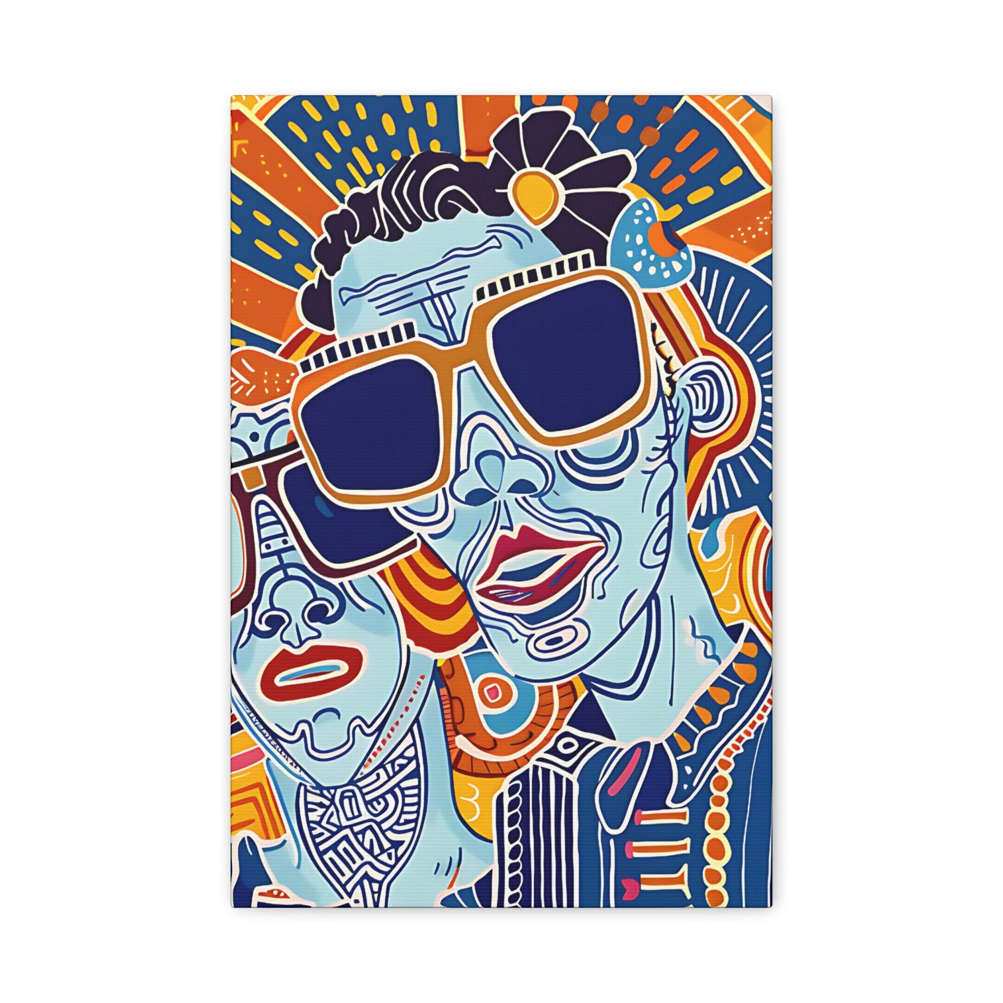 Dynamic Duo Vibes Canvas Print