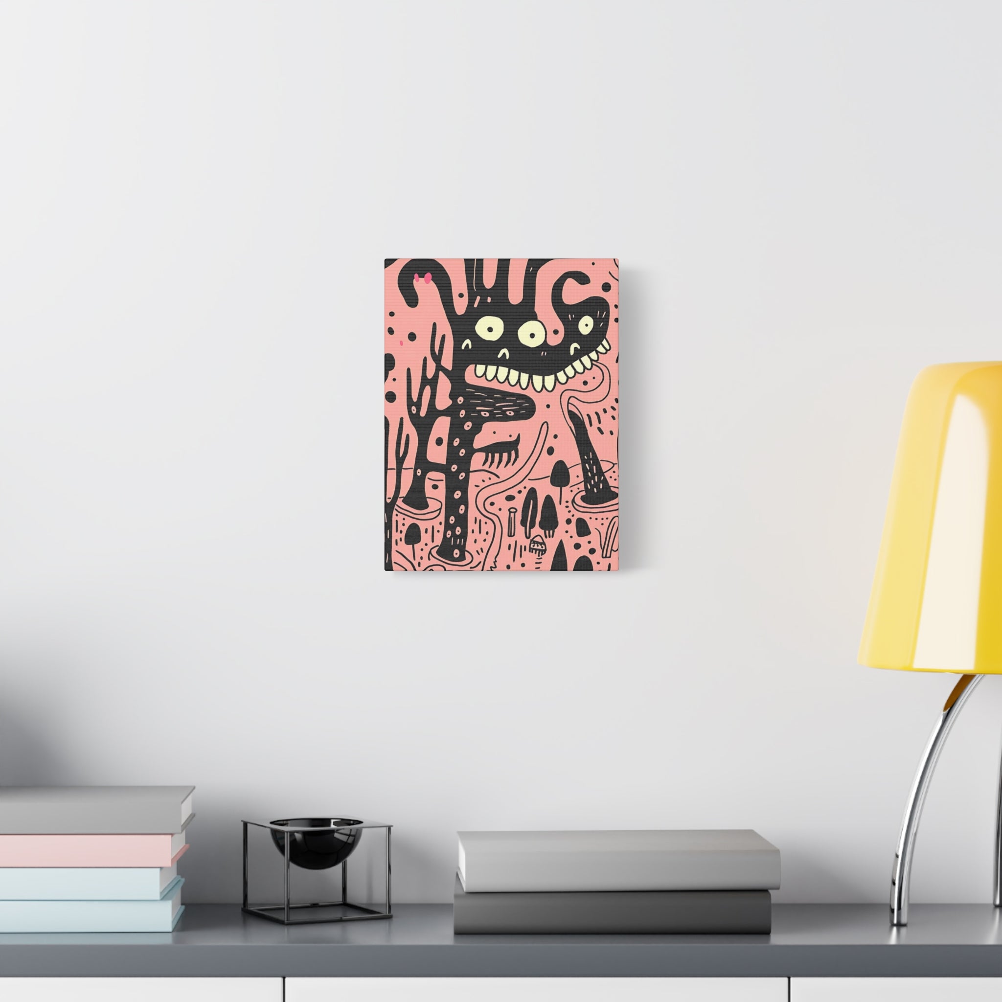 Valentines Monster Canvas Print