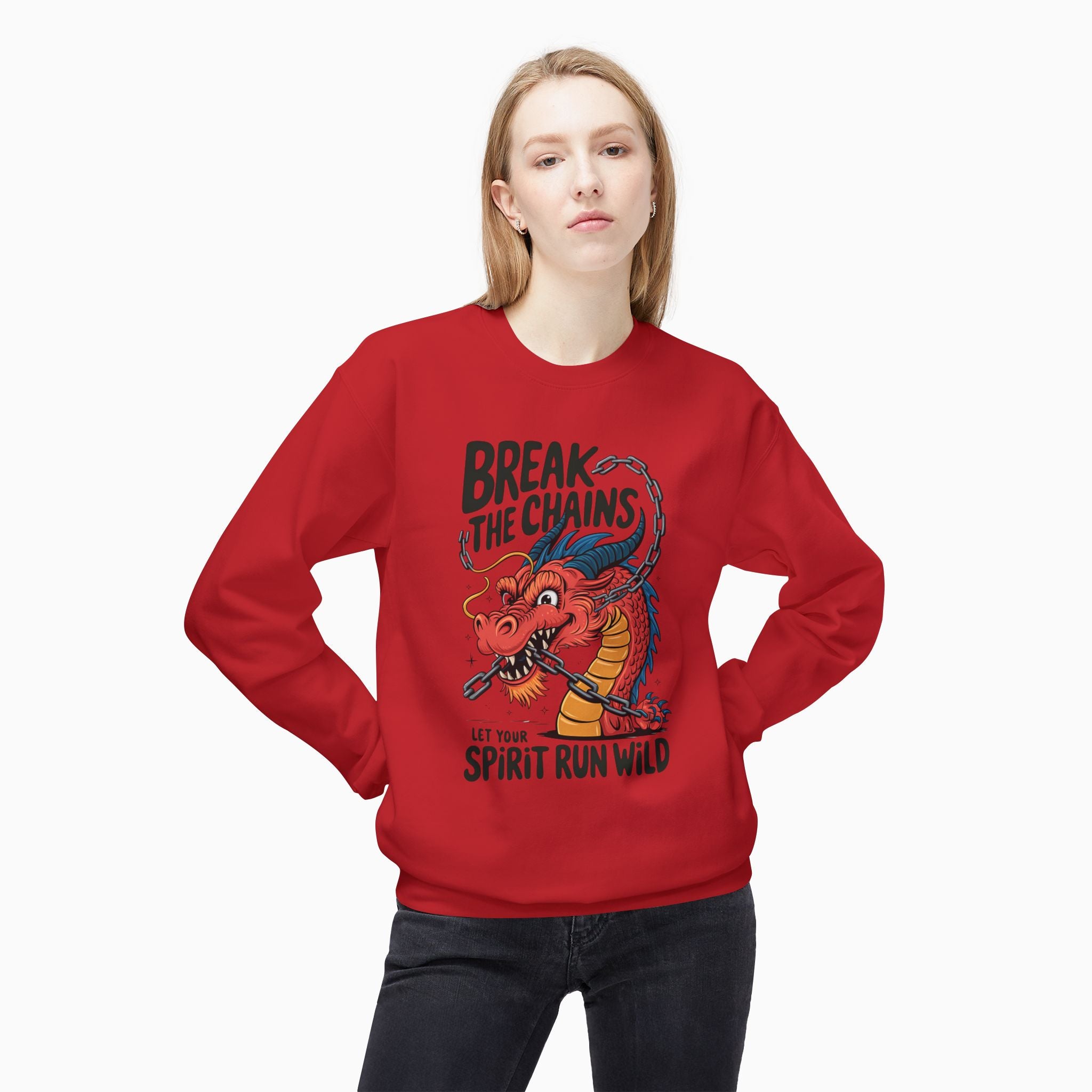 China Dragon Break the Chains Unisex Sweatshirt