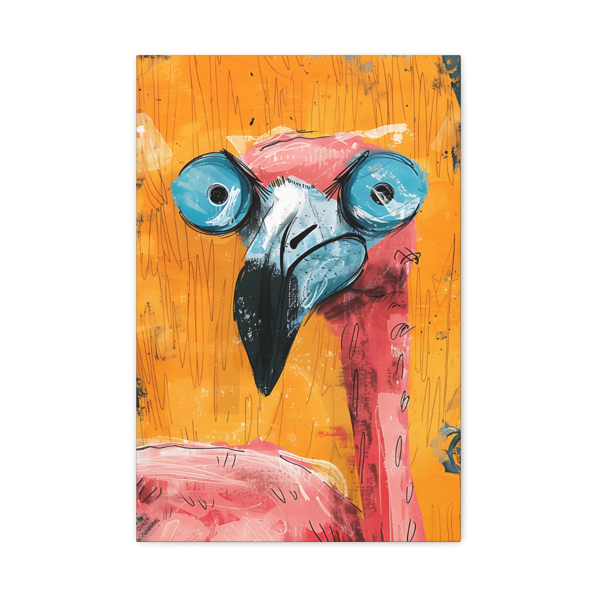 Pink Flamingo Canvas Print