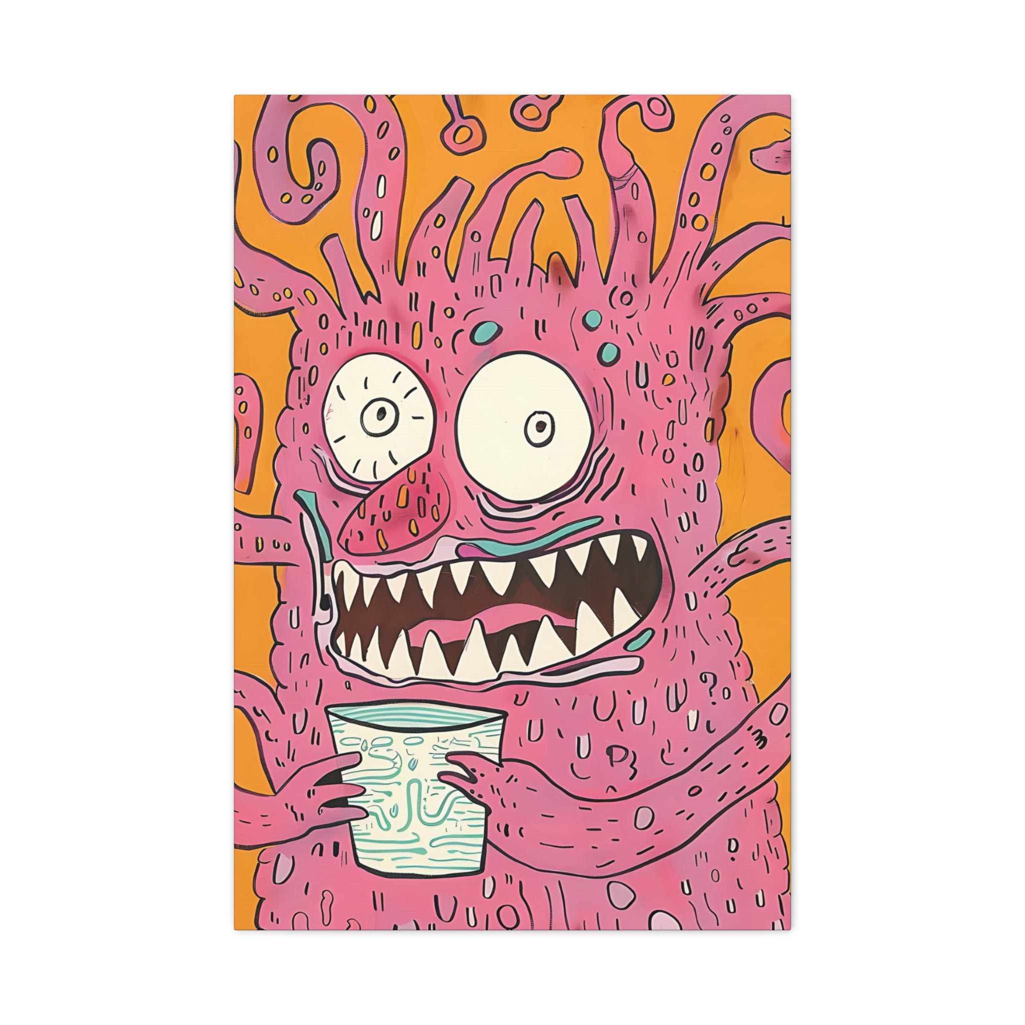 Labor Day Monster Canvas Print