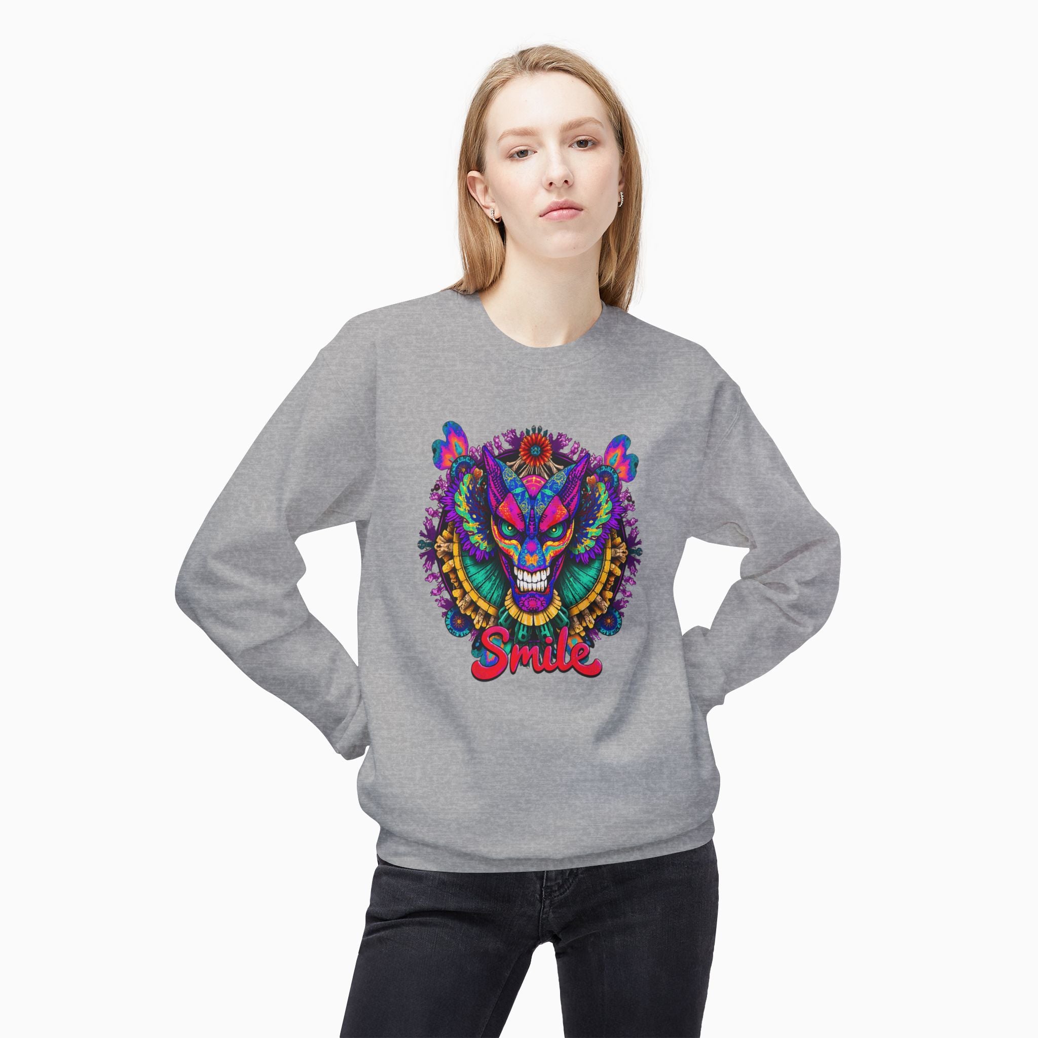 Dragon Smile Pixel Art Unisex Sweatshirt