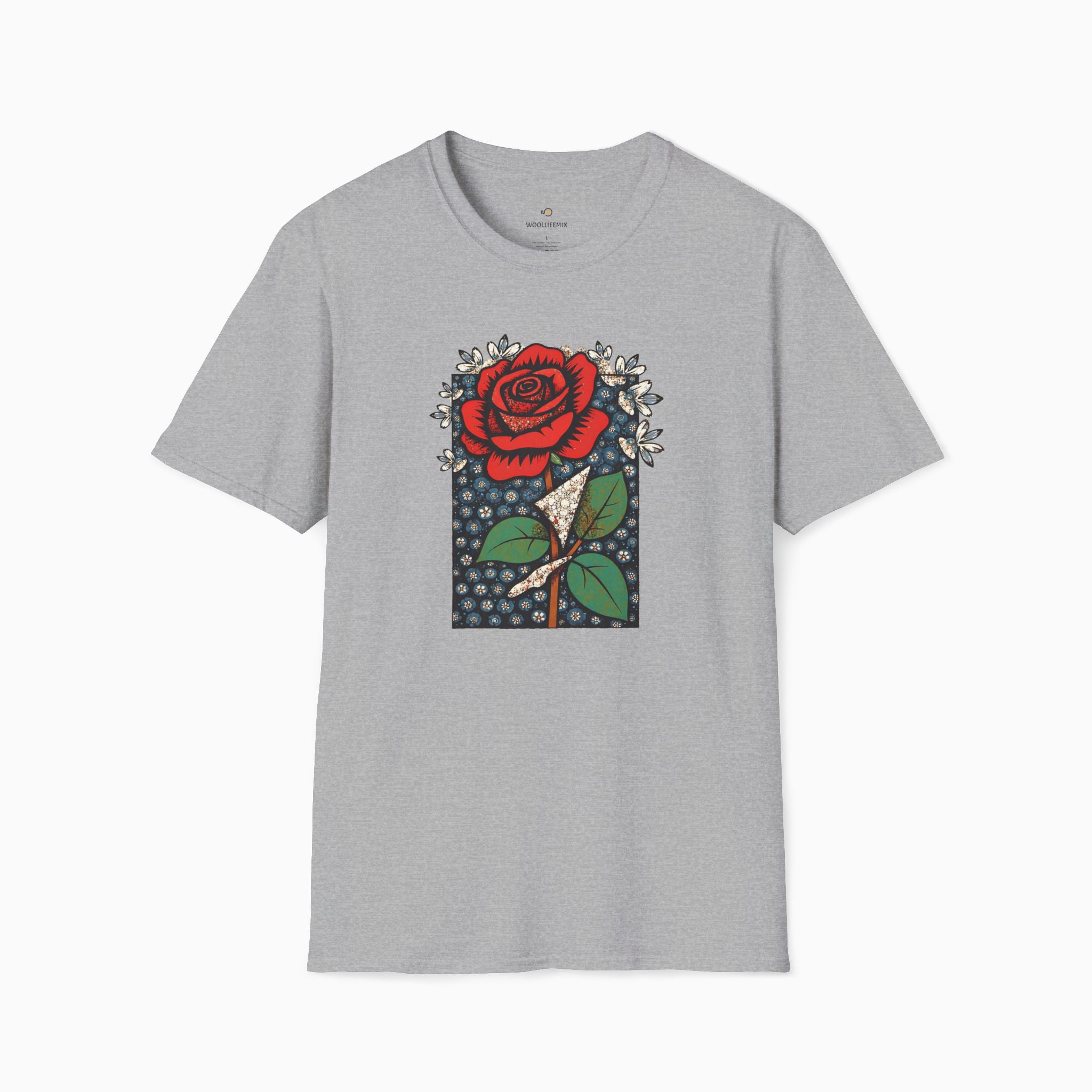 Vintage Crimson Rose Unisex T-Shirt