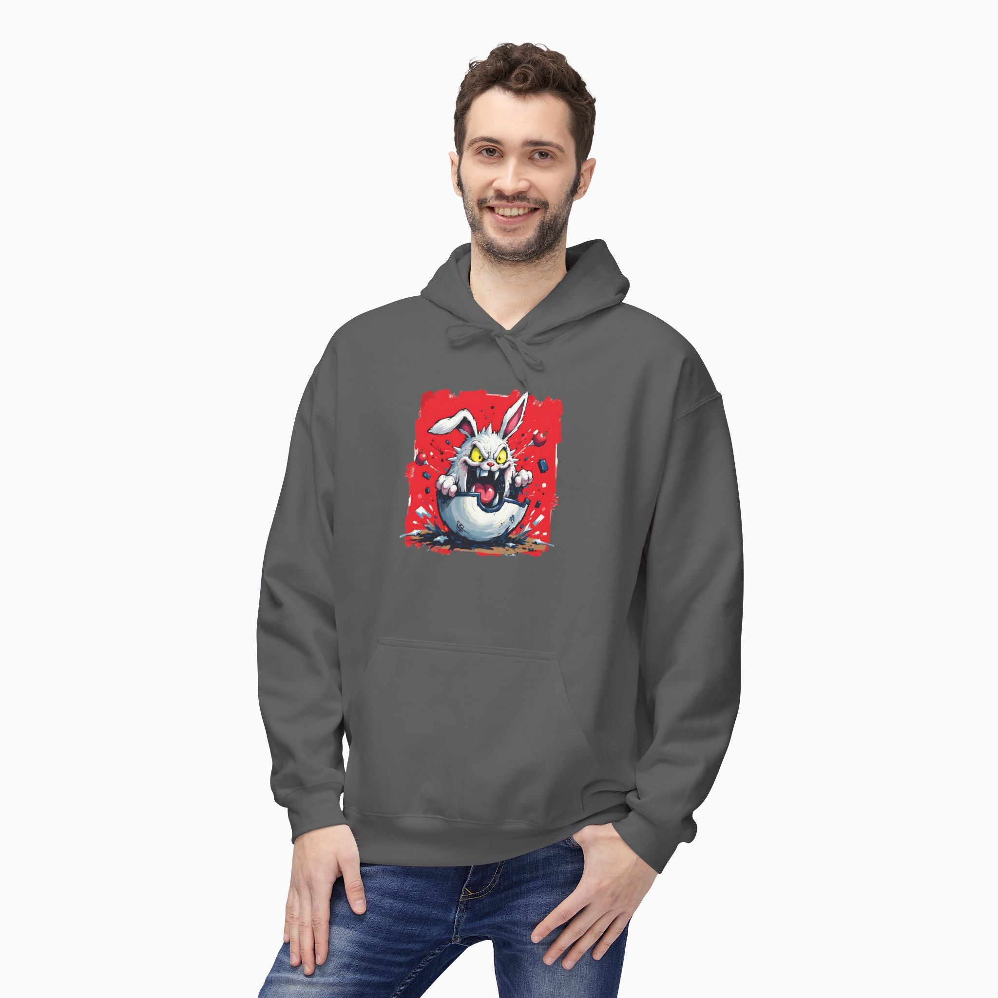 Crazy Rabbit Poké Ball Unisex Hoodie