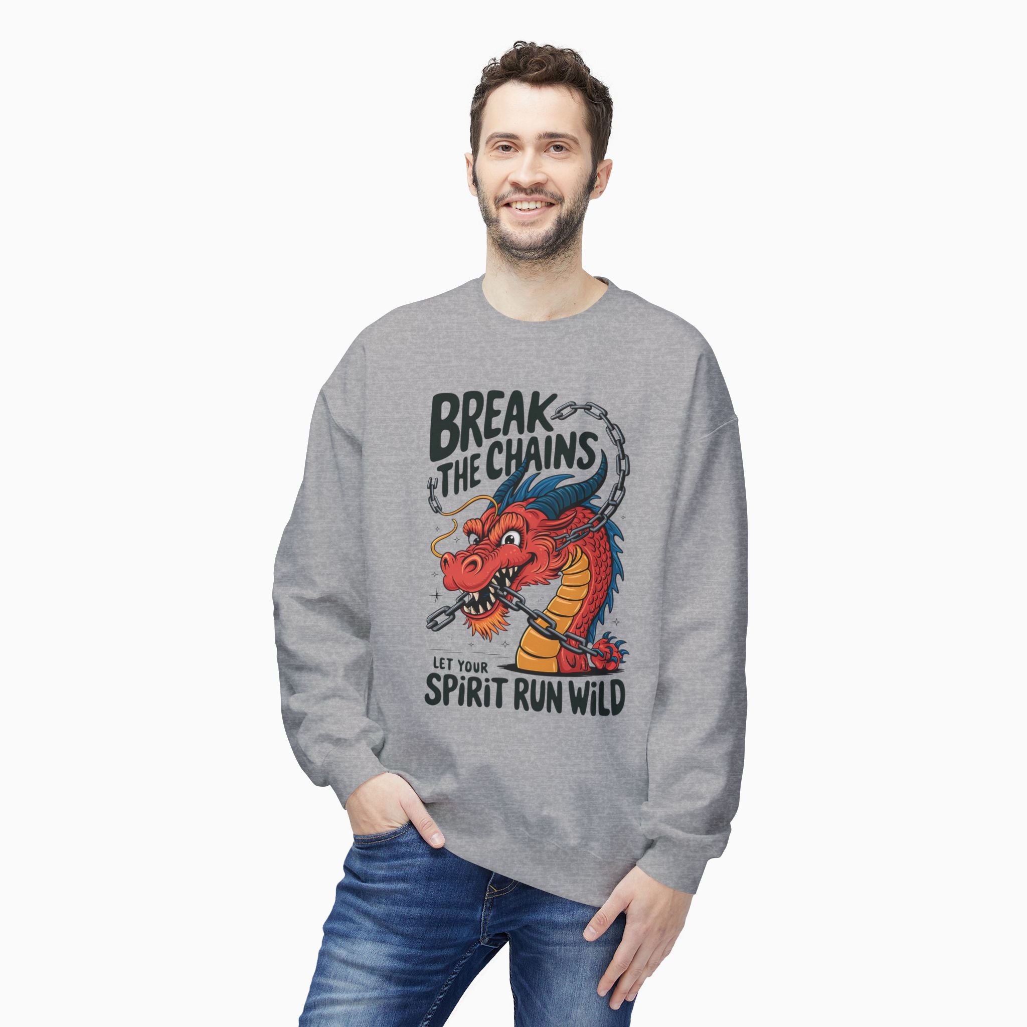 China Dragon Break the Chains Unisex Sweatshirt