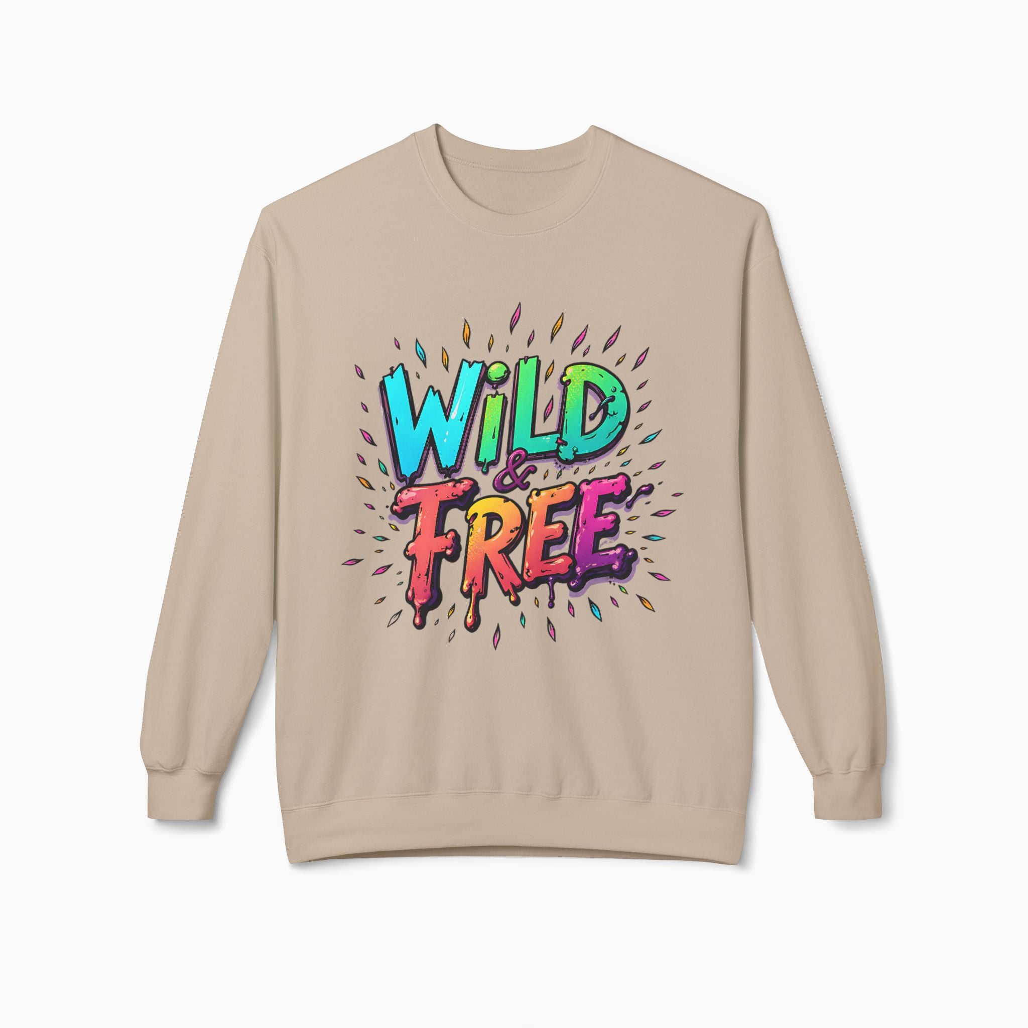 Neon Color Wild Free Unisex Sweatshirt