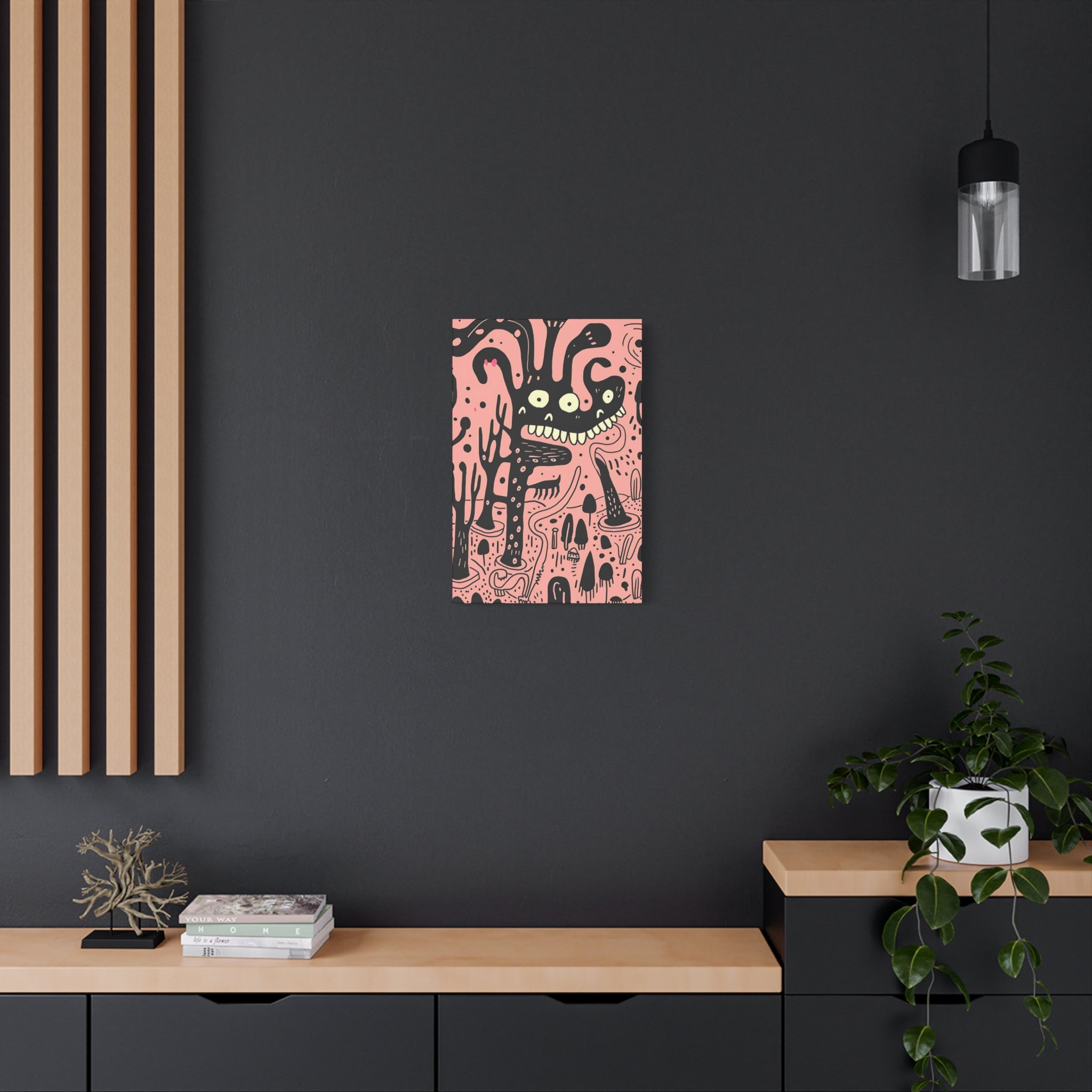 Valentines Monster Canvas Print